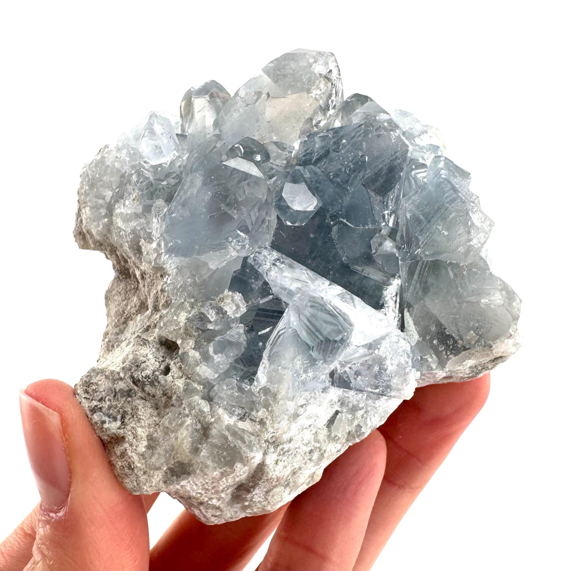 Celestite | natural blue crystal, mineral specimen from Madagascar