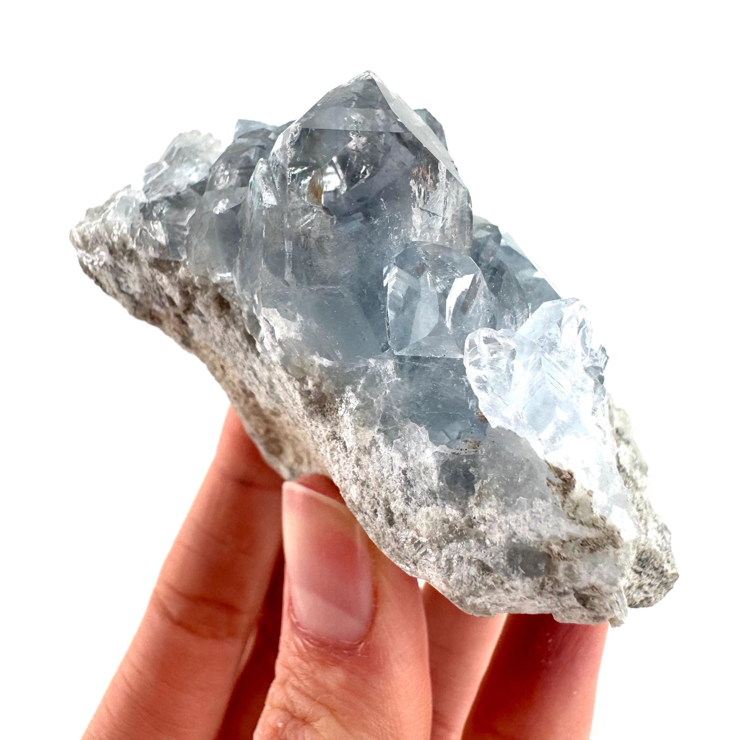 Celestite | natural blue crystal, mineral specimen from Madagascar