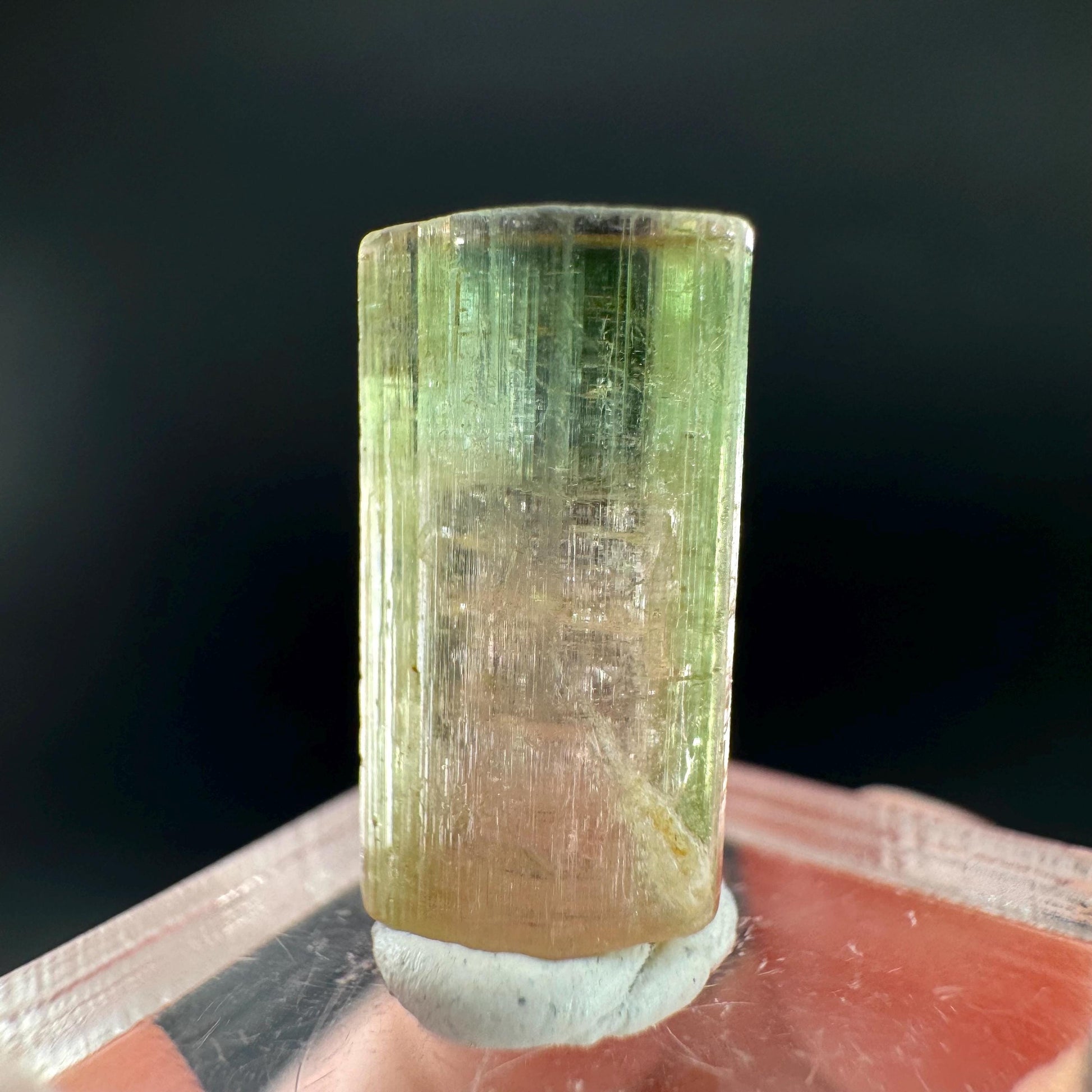 Watermelon Tourmaline | Green & Pink Bi-Color Elbaite Crystal, mineral specimen from Paprok