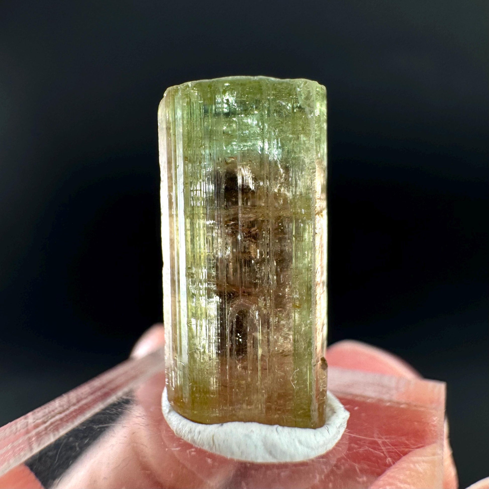 Watermelon Tourmaline | Green & Pink Bi-Color Elbaite Crystal, mineral specimen from Paprok