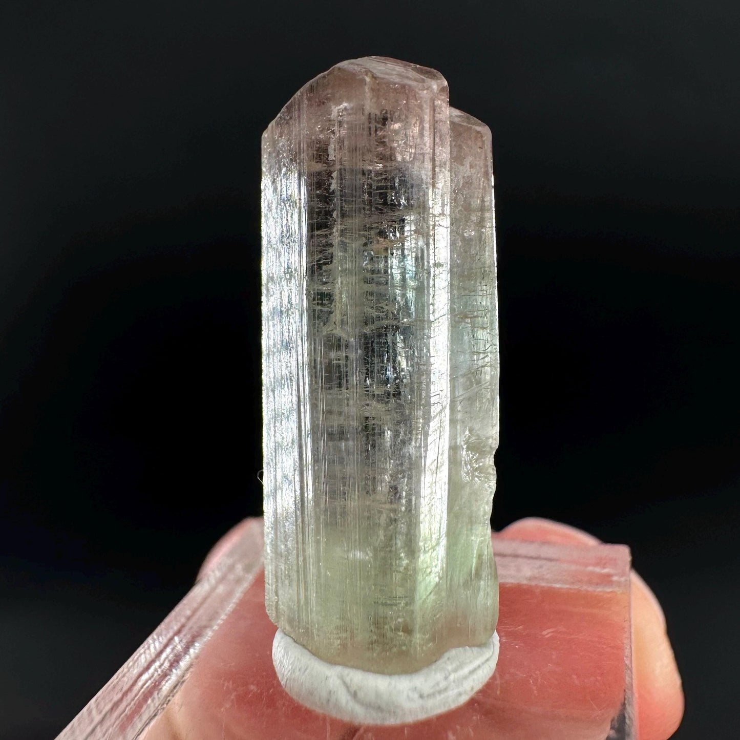 Watermelon Tourmaline | Green & Pink Bi-Color Elbaite Crystal, mineral specimen from Paprok