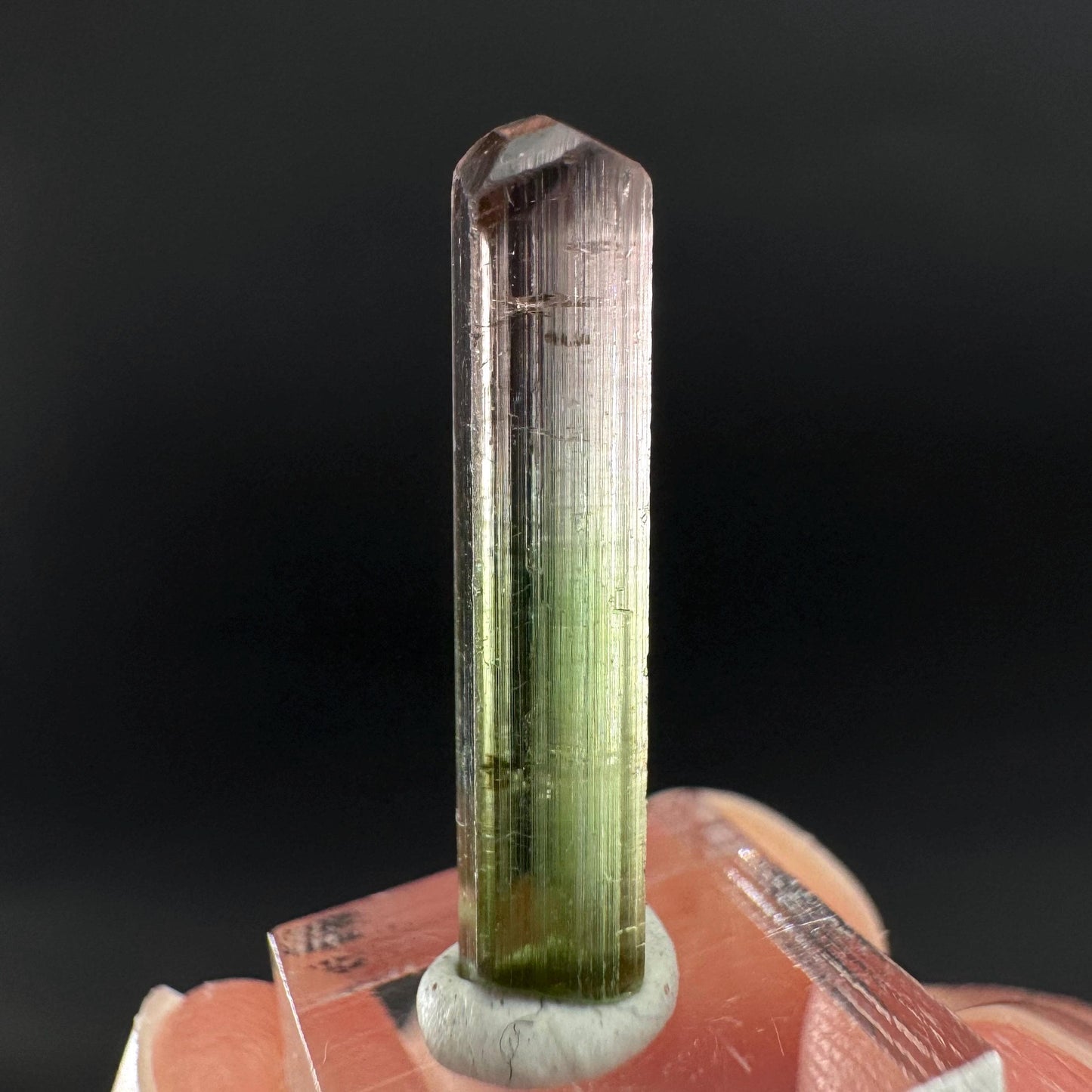 Watermelon Tourmaline | Green & Pink Bi-Color Elbaite Crystal, mineral specimen from Paprok