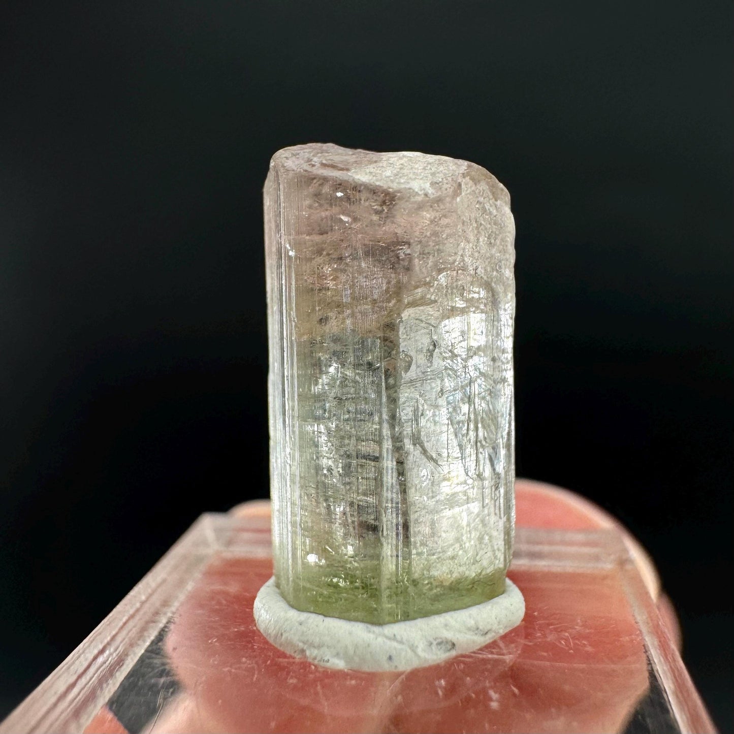 Watermelon Tourmaline | Green & Pink Bi-Color Elbaite Crystal, mineral specimen from Paprok