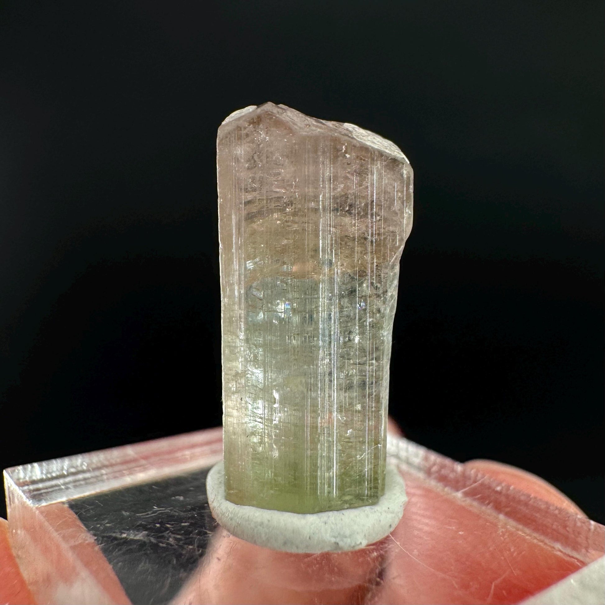 Watermelon Tourmaline | Green & Pink Bi-Color Elbaite Crystal, mineral specimen from Paprok