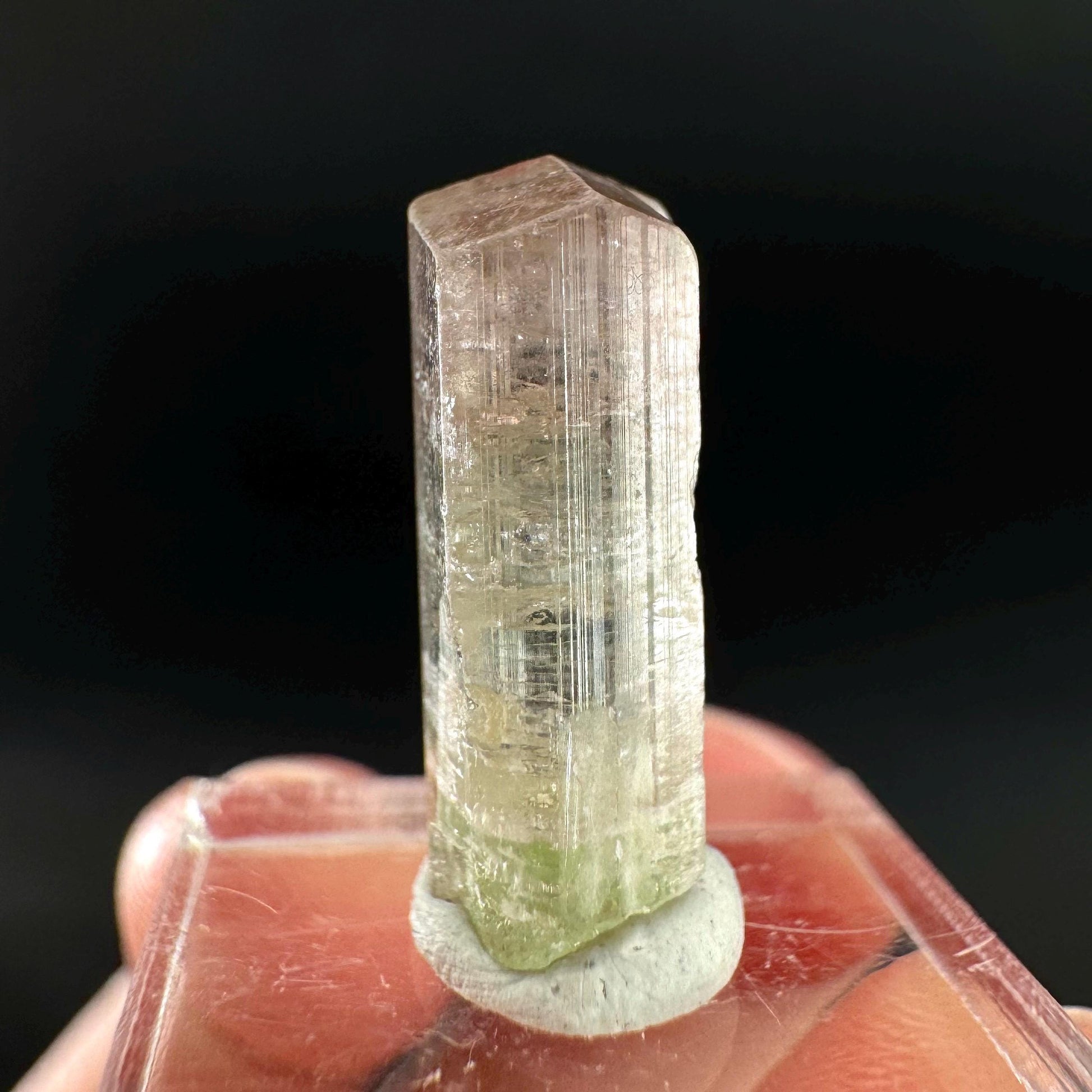 Watermelon Tourmaline | Green & Pink Bi-Color Elbaite Crystal, mineral specimen from Paprok