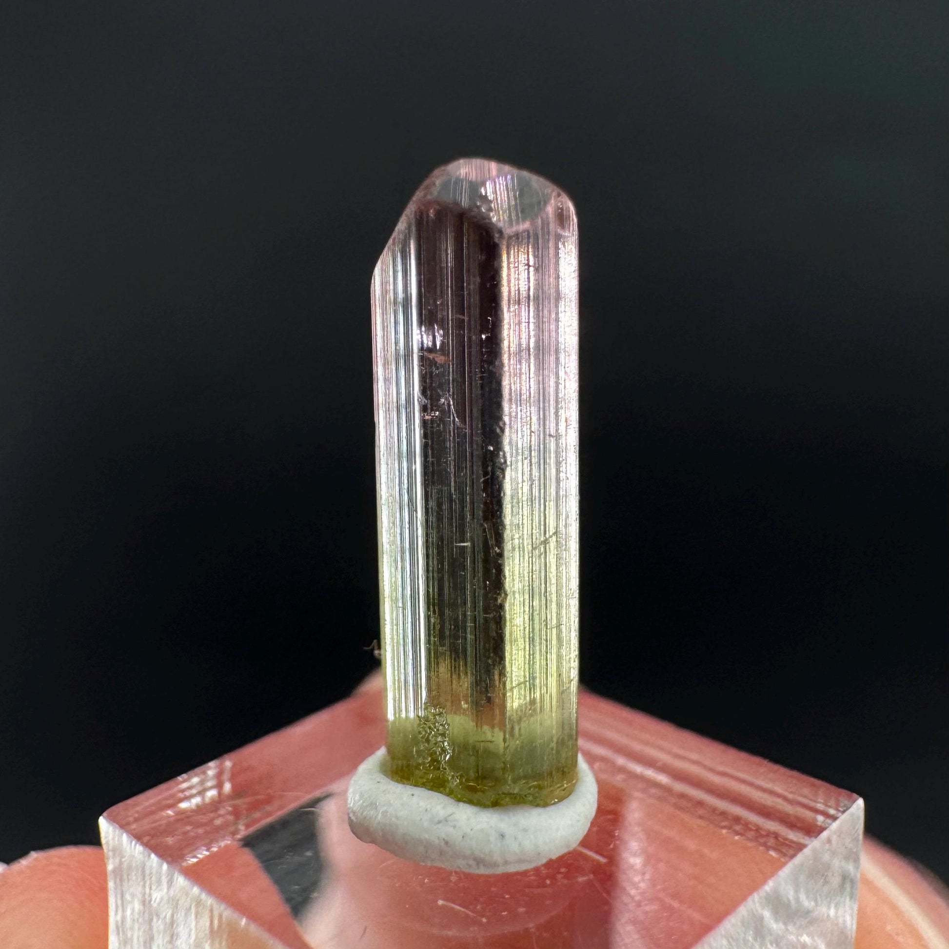 Watermelon Tourmaline | Green & Pink Bi-Color Elbaite Crystal, mineral specimen from Paprok