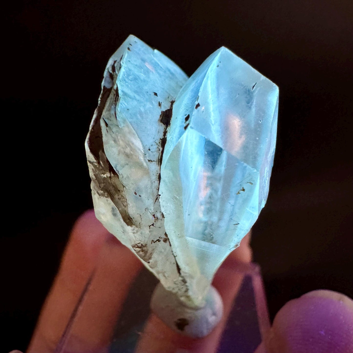 Golden Selenite Blade | Fluorescent UV Reactive Gypsum Crystal