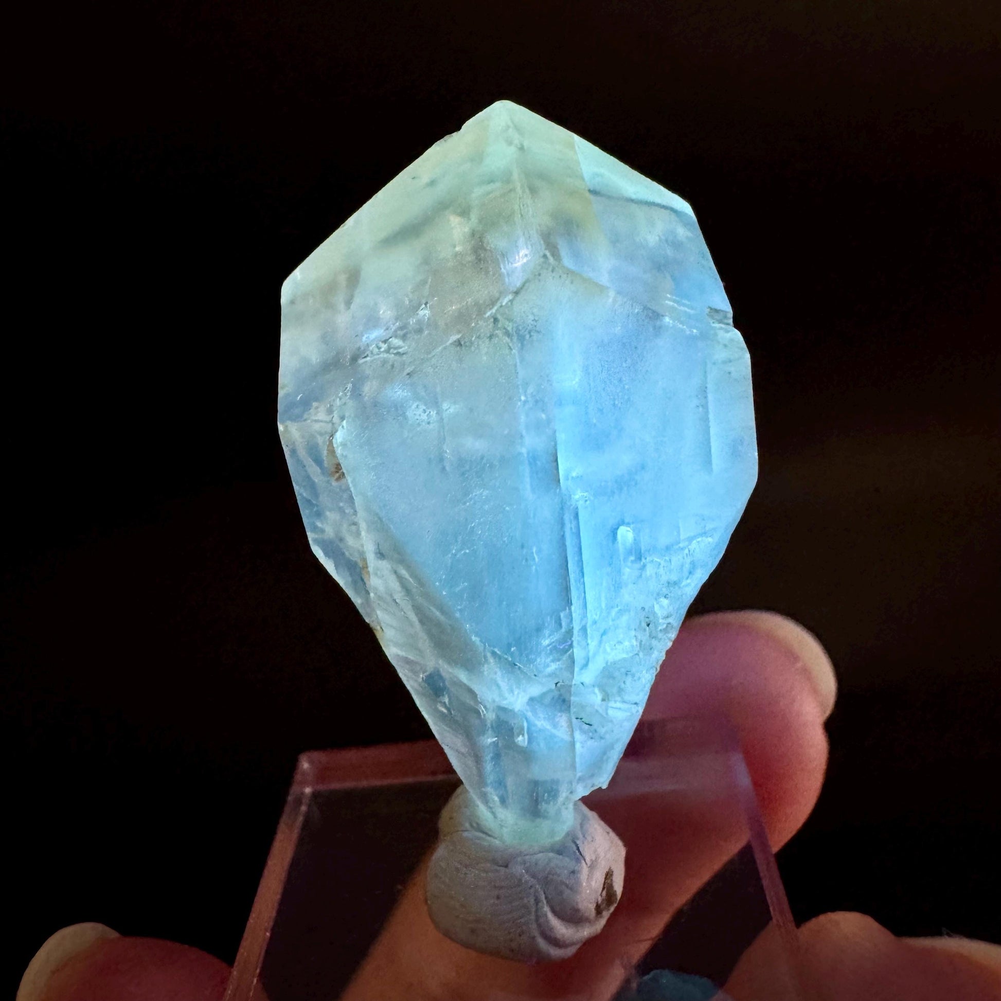 Golden Selenite Blade | Fluorescent UV Reactive Gypsum Crystal