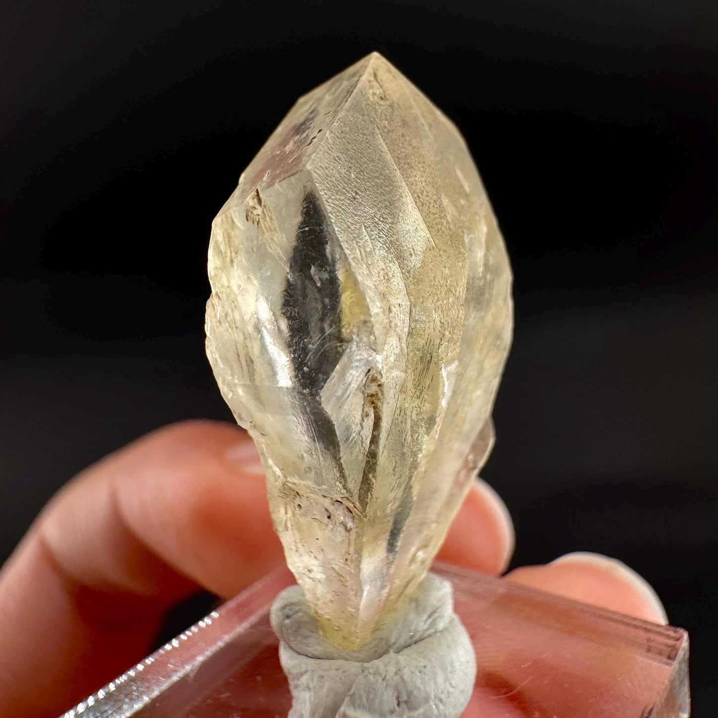Golden Selenite Blade | Fluorescent UV Reactive Gypsum Crystal