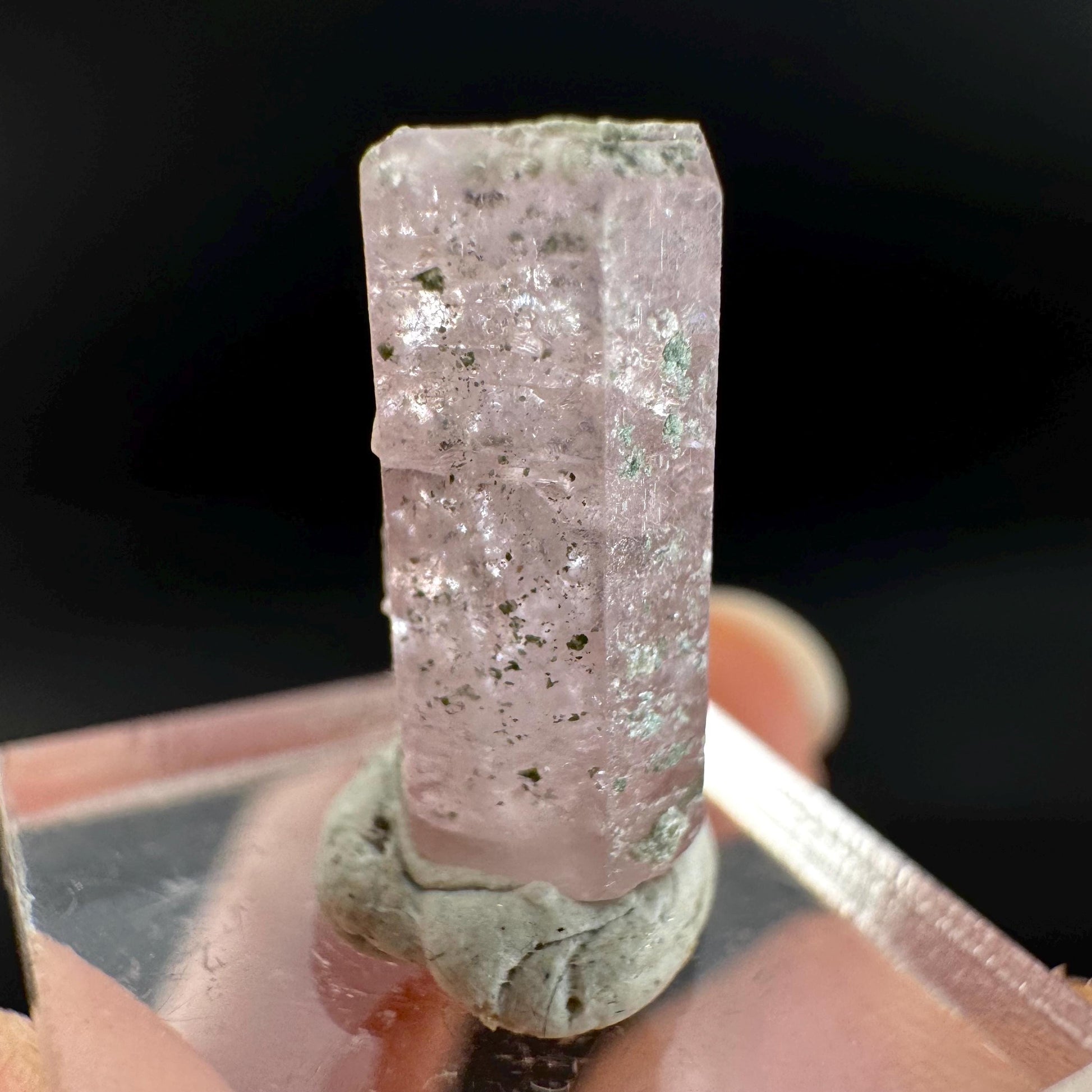 Pink Fluorapatite Crystal | UV reactive Mineral Specimen from Pakistan