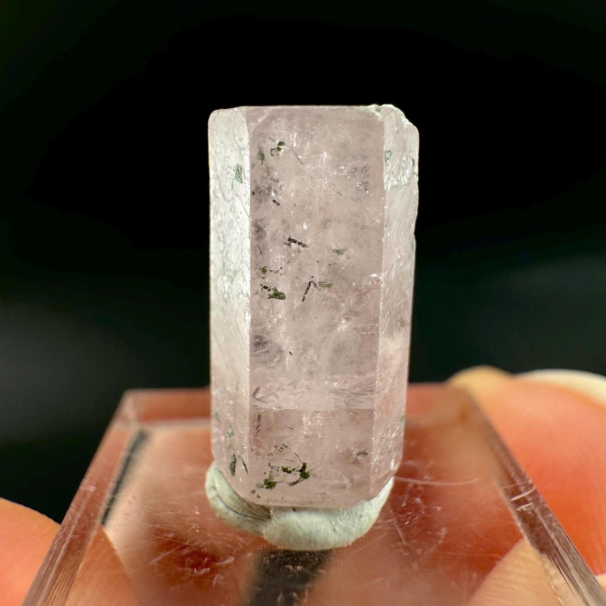 Pink Fluorapatite Crystal | UV reactive Mineral Specimen from Pakistan