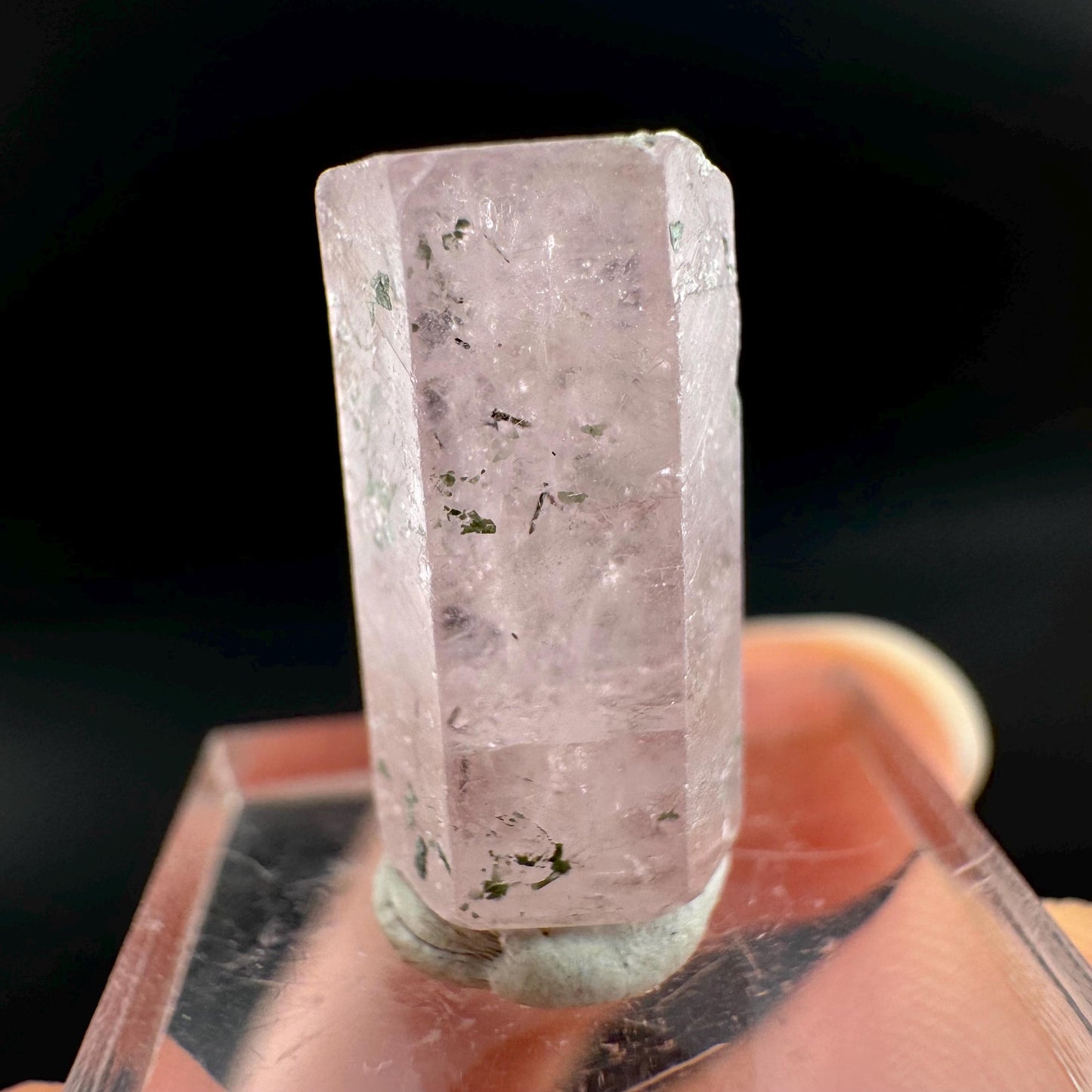 Pink Fluorapatite Crystal | UV reactive Mineral Specimen from Pakistan