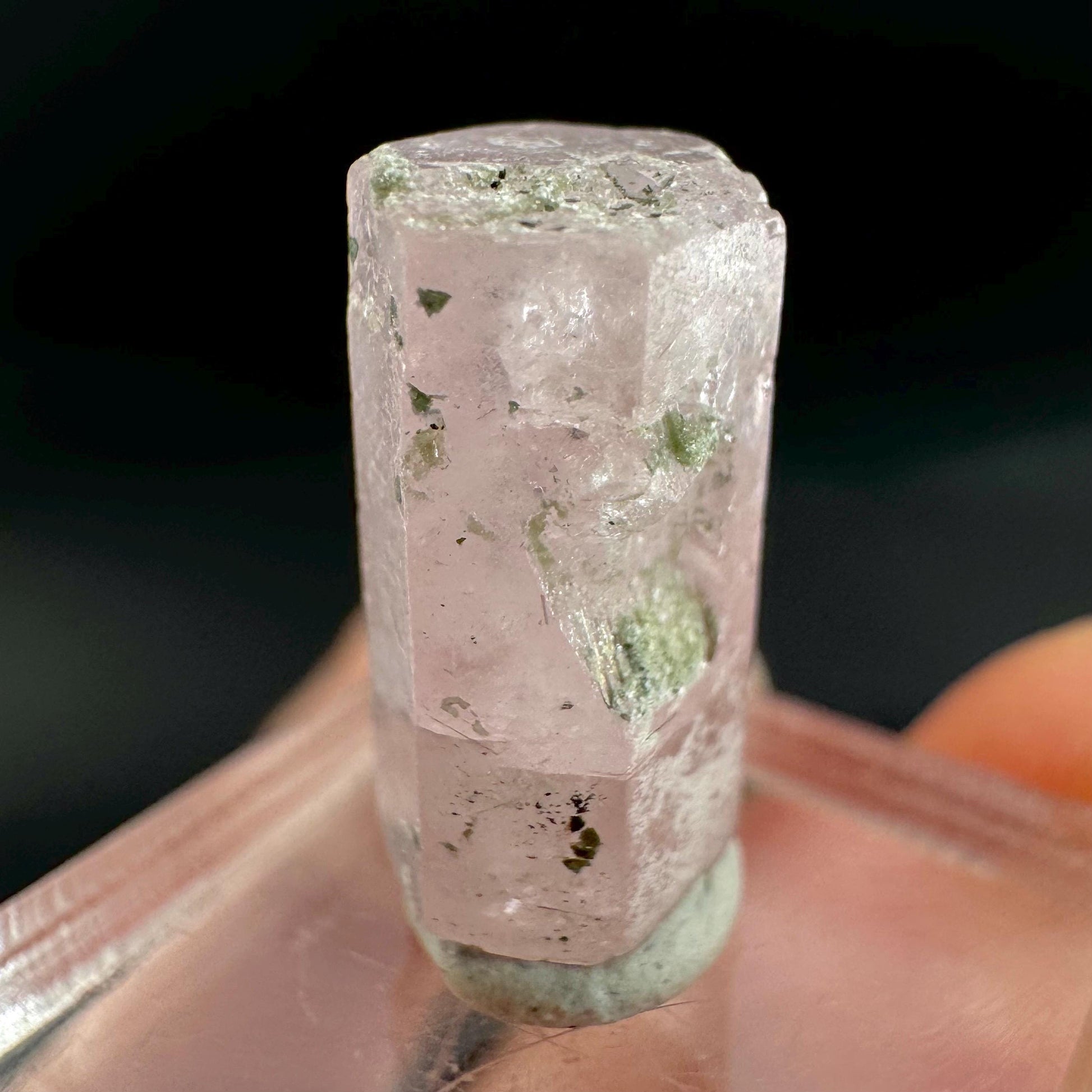 Pink Fluorapatite Crystal | UV reactive Mineral Specimen from Pakistan