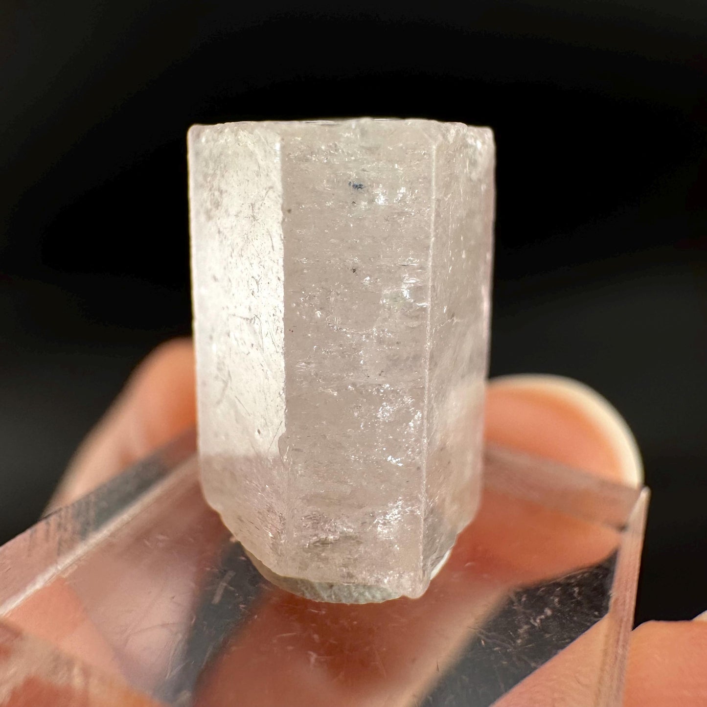 Pink Fluorapatite Crystal | UV reactive Mineral Specimen from Pakistan