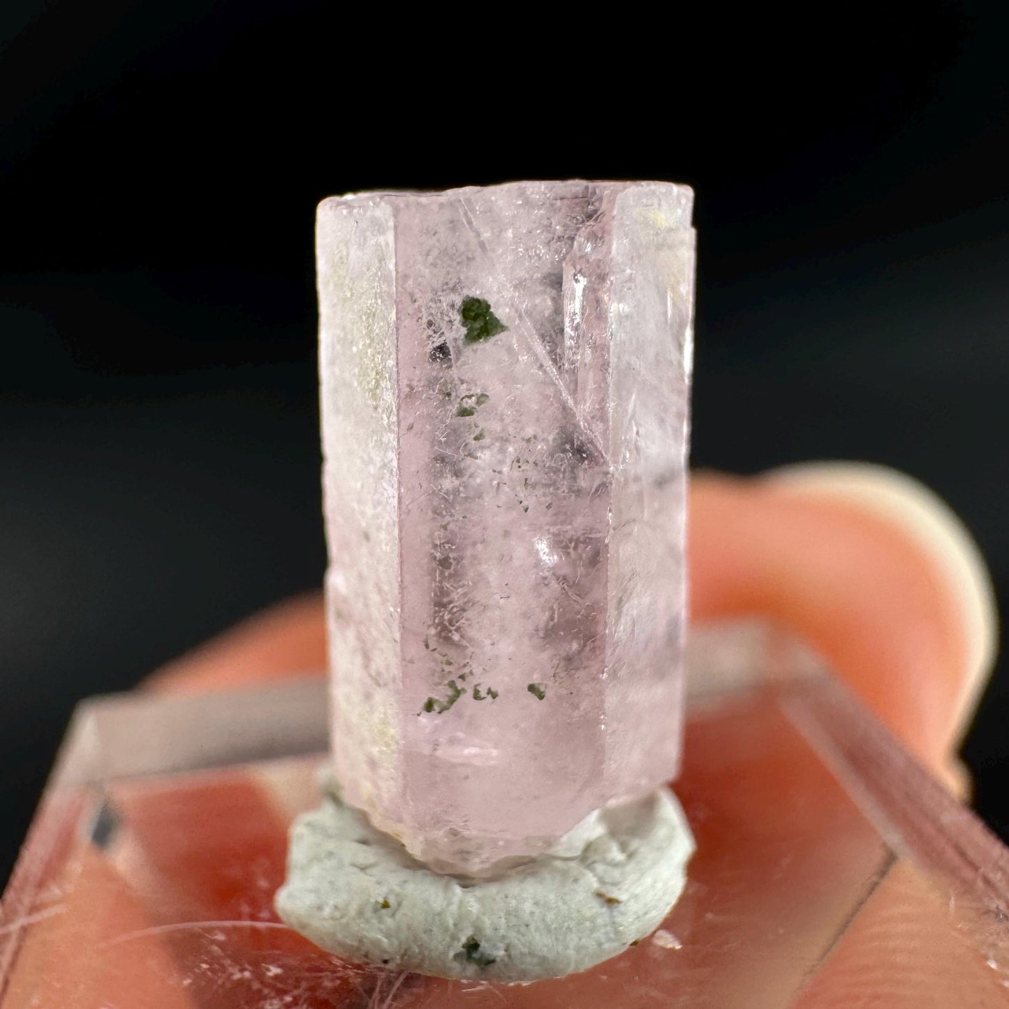 Pink Fluorapatite Crystal | UV reactive Mineral Specimen from Pakistan