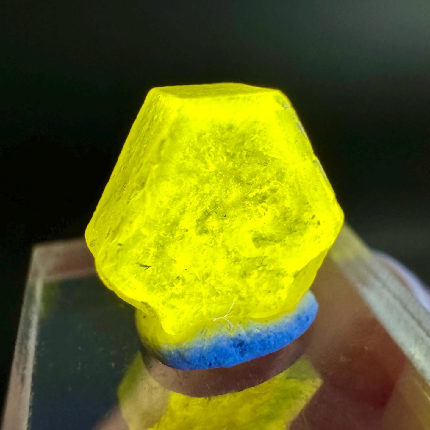 Pink Fluorapatite Crystal | UV reactive Mineral Specimen from Pakistan
