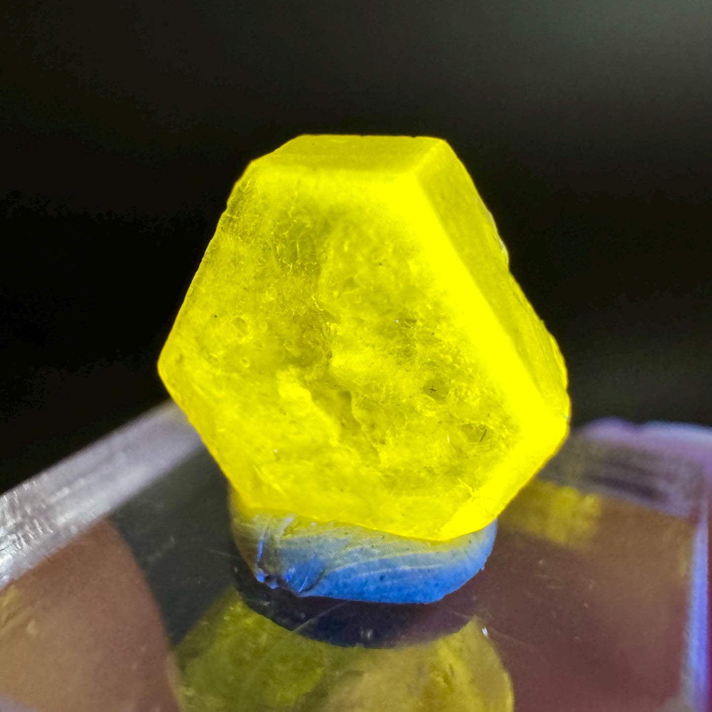 Pink Fluorapatite Crystal | UV reactive Mineral Specimen from Pakistan