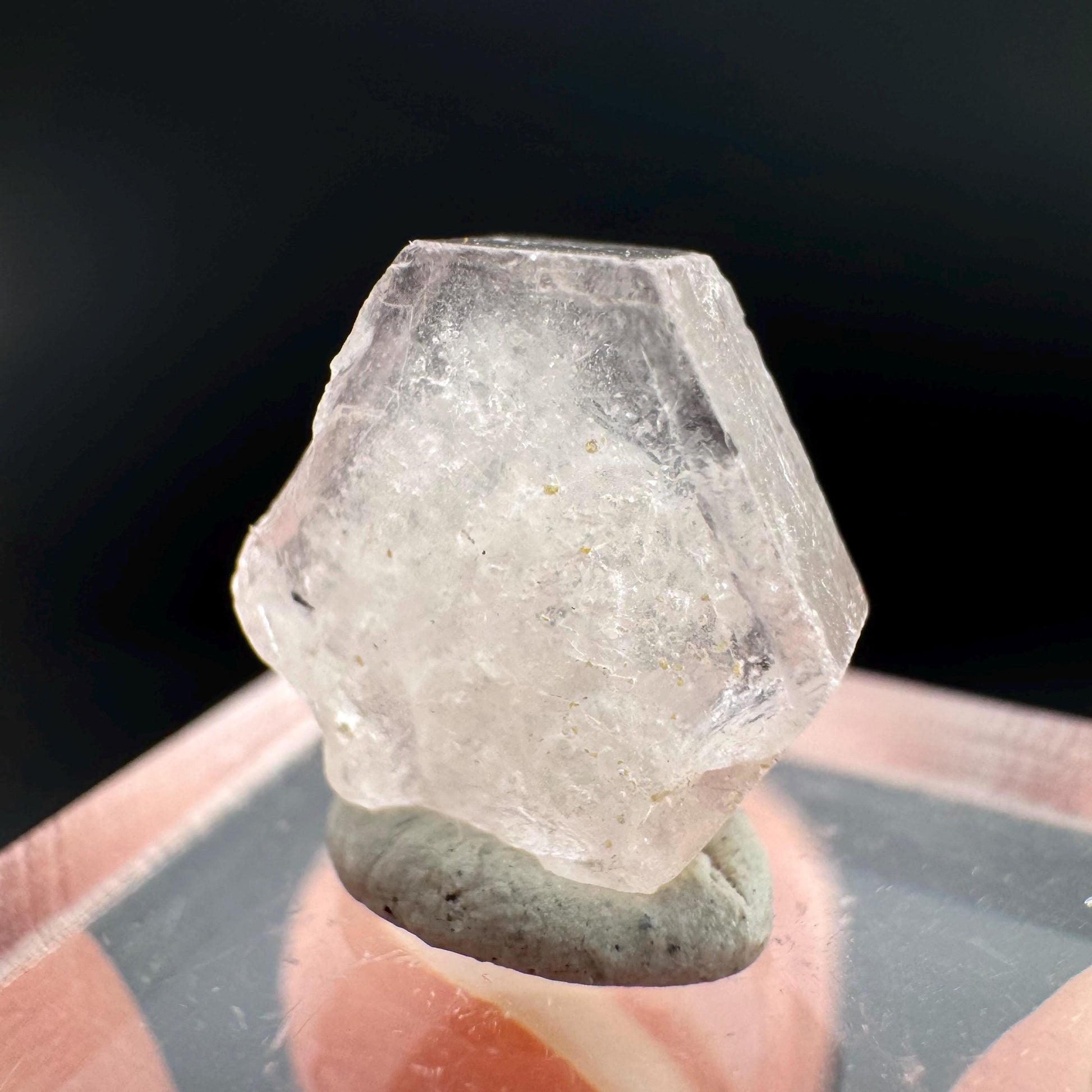 Pink Fluorapatite Crystal | UV reactive Mineral Specimen from Pakistan
