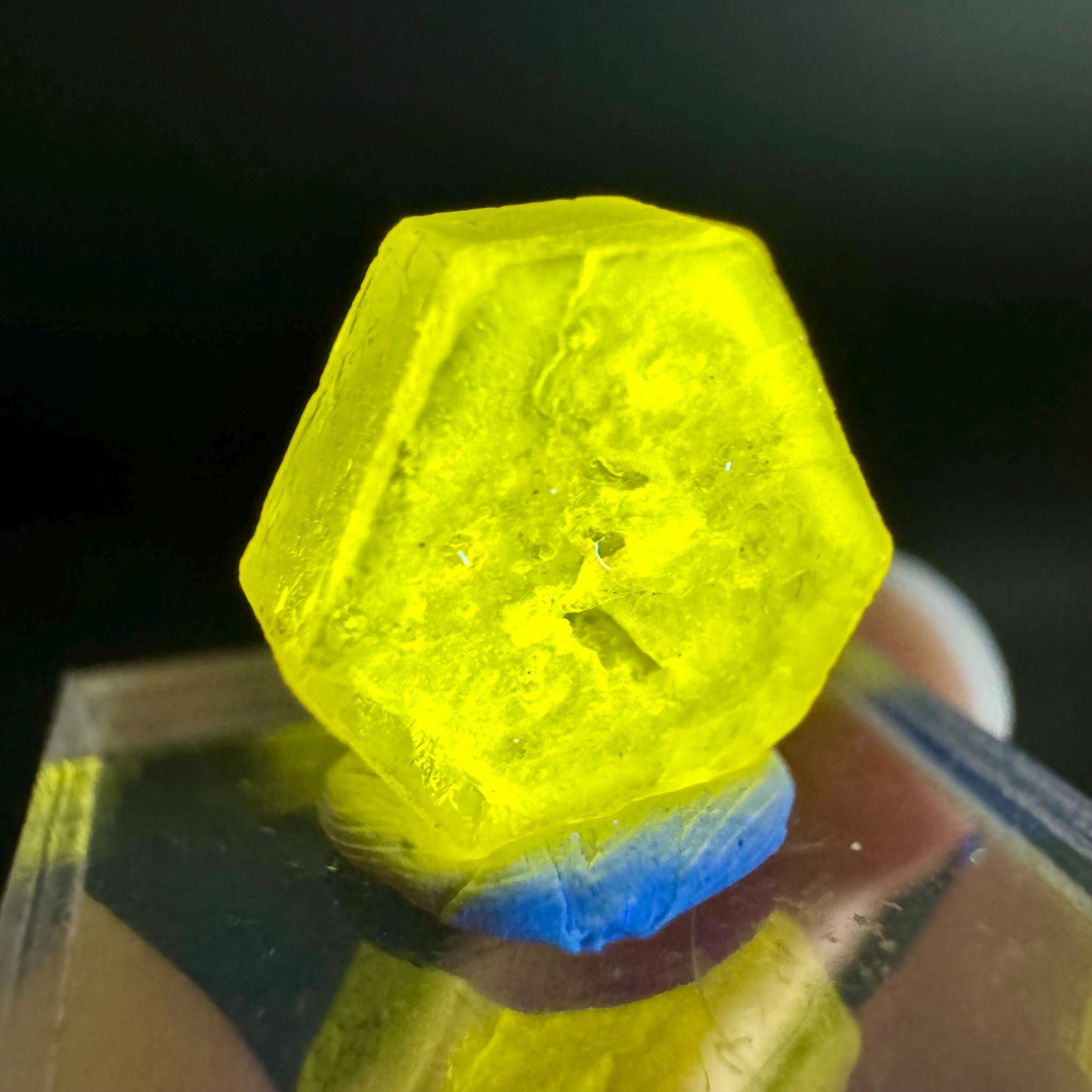 Pink Fluorapatite Crystal | UV reactive Mineral Specimen from Pakistan