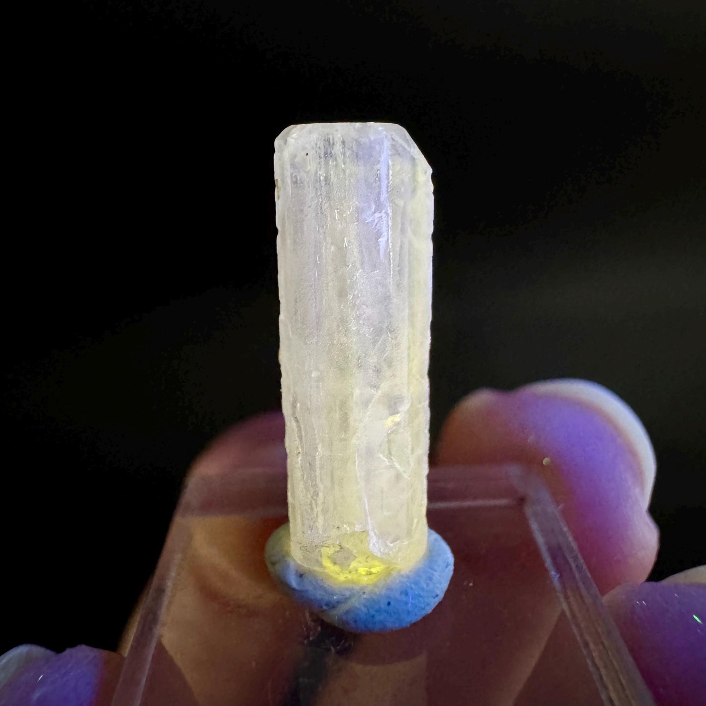 Pink Fluorapatite Crystal | UV reactive Mineral Specimen from Pakistan