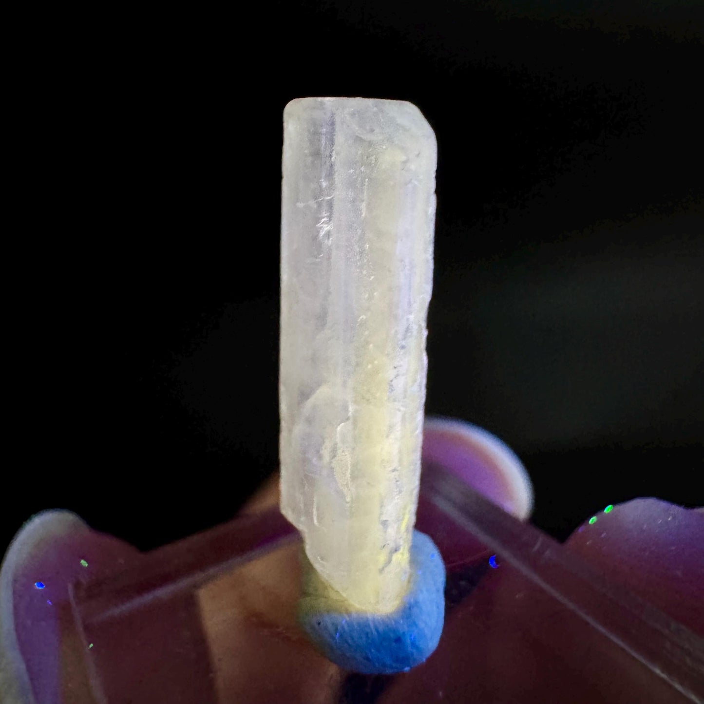 Pink Fluorapatite Crystal | UV reactive Mineral Specimen from Pakistan
