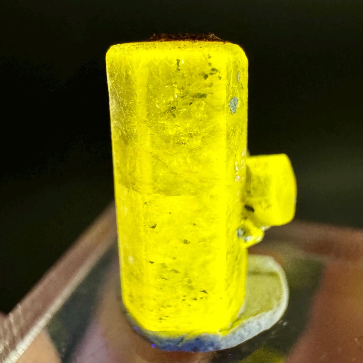Pink Fluorapatite Crystal | UV reactive Mineral Specimen from Pakistan