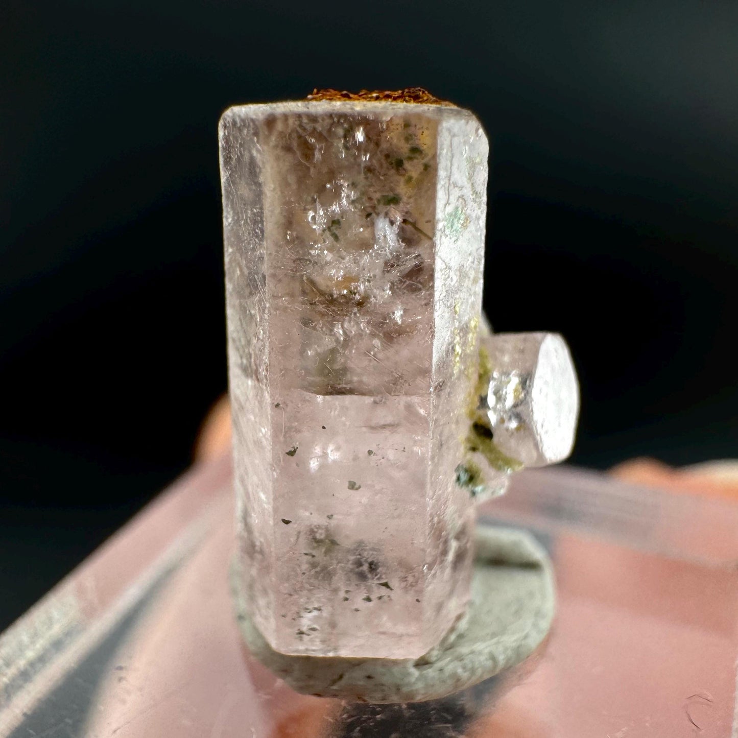 Pink Fluorapatite Crystal | UV reactive Mineral Specimen from Pakistan