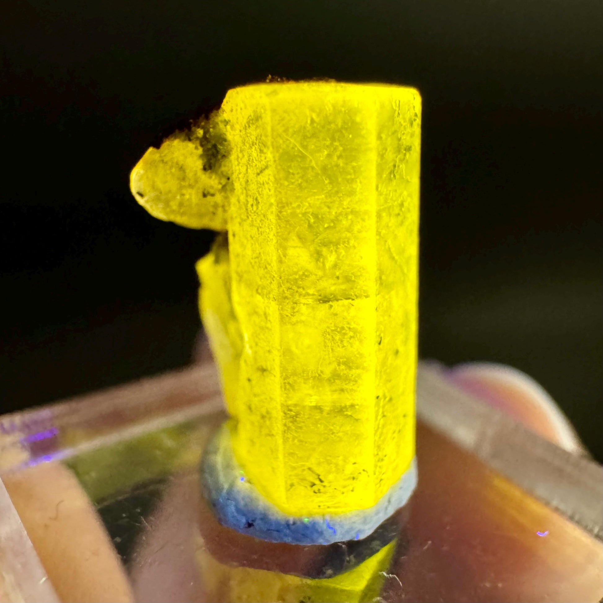 Pink Fluorapatite Crystal | UV reactive Mineral Specimen from Pakistan