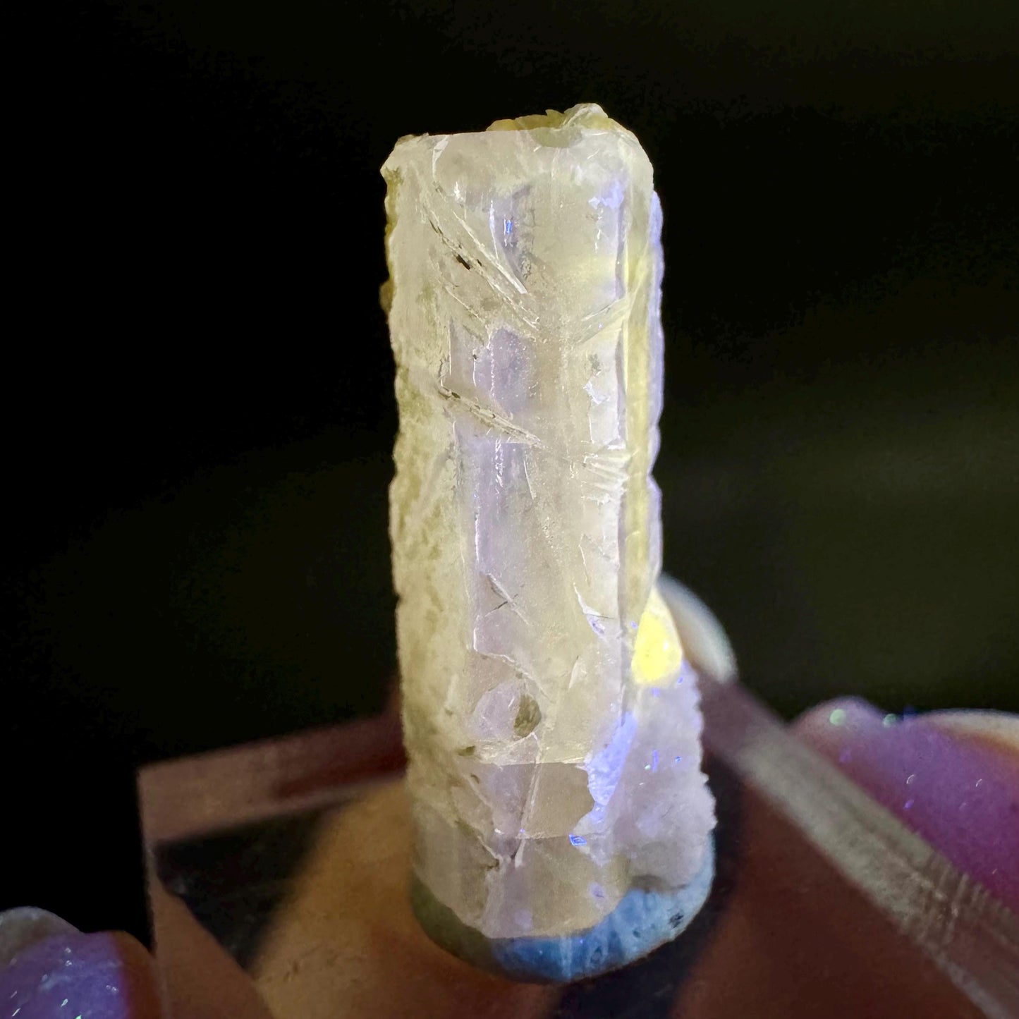 Pink Fluorapatite Crystal | UV reactive Mineral Specimen from Pakistan