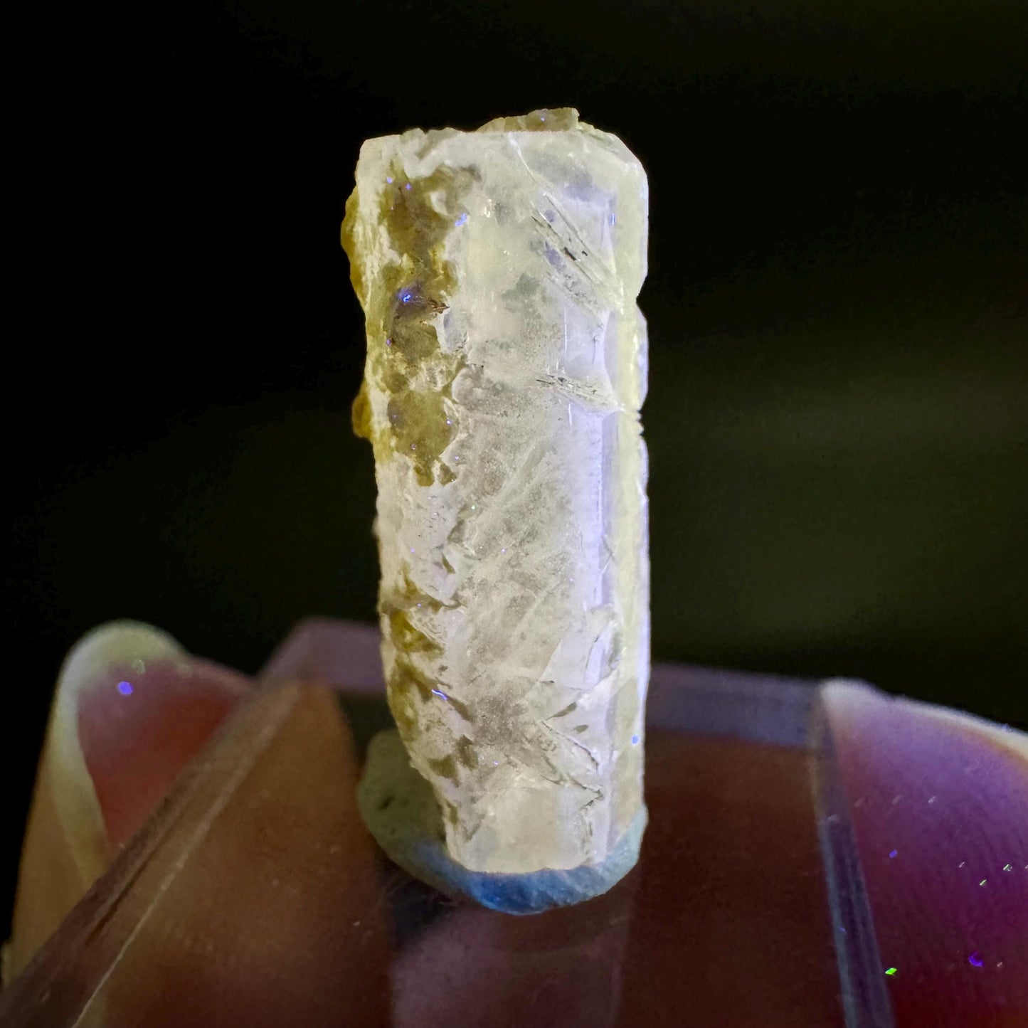 Pink Fluorapatite Crystal | UV reactive Mineral Specimen from Pakistan