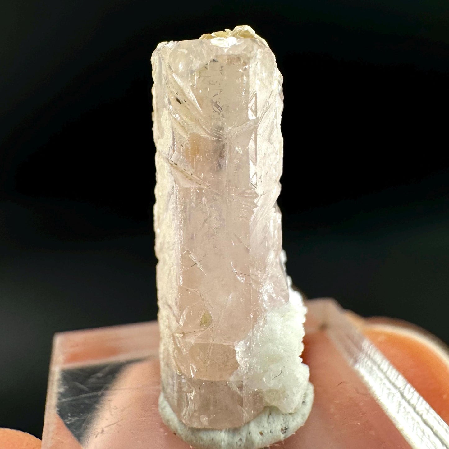 Pink Fluorapatite Crystal | UV reactive Mineral Specimen from Pakistan