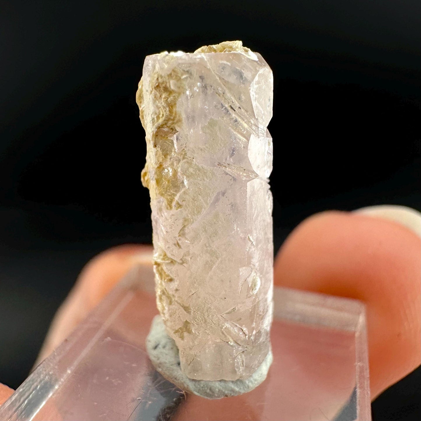 Pink Fluorapatite Crystal | UV reactive Mineral Specimen from Pakistan