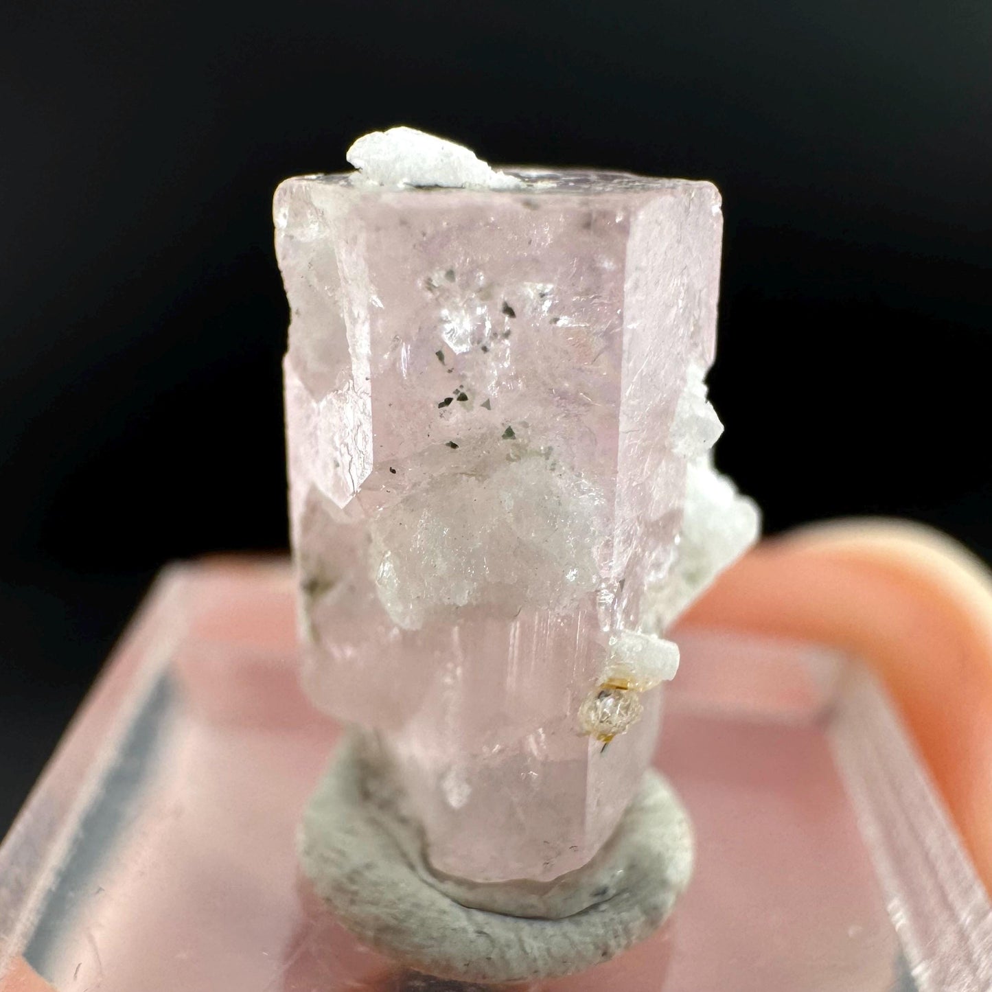 Pink Fluorapatite Crystal | UV reactive Mineral Specimen from Pakistan
