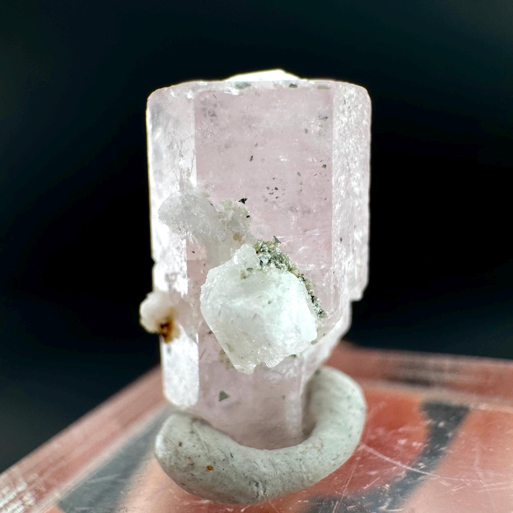 Pink Fluorapatite Crystal | UV reactive Mineral Specimen from Pakistan