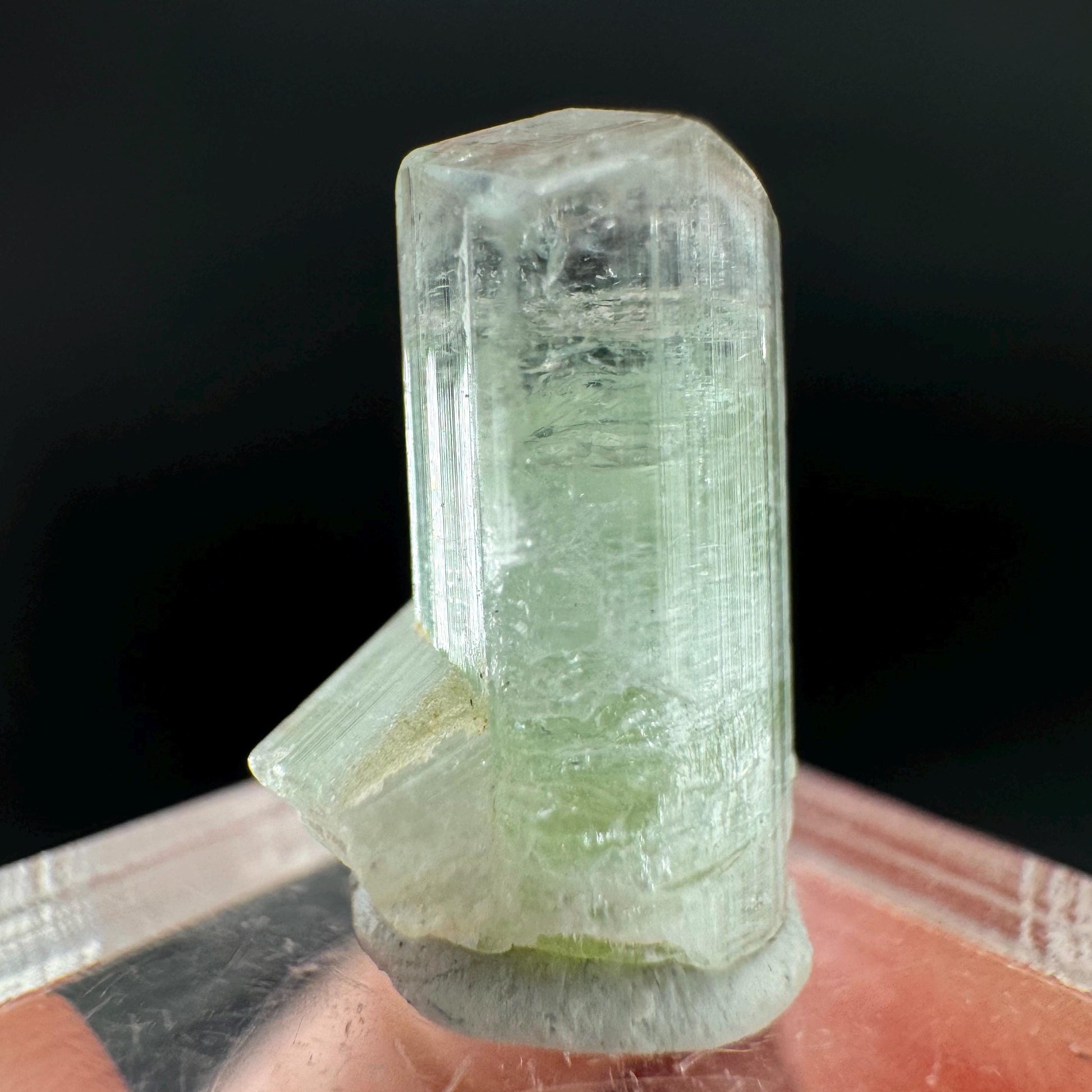 Elbaite Tourmaline | Green & Pink Bi-Color Crystal, mineral specimen from Paprok