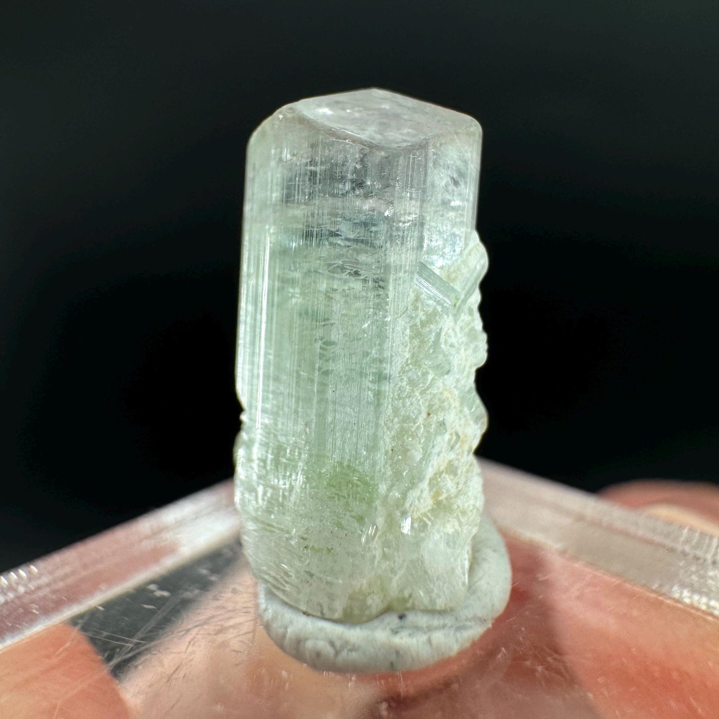 Elbaite Tourmaline | Green & Pink Bi-Color Crystal, mineral specimen from Paprok