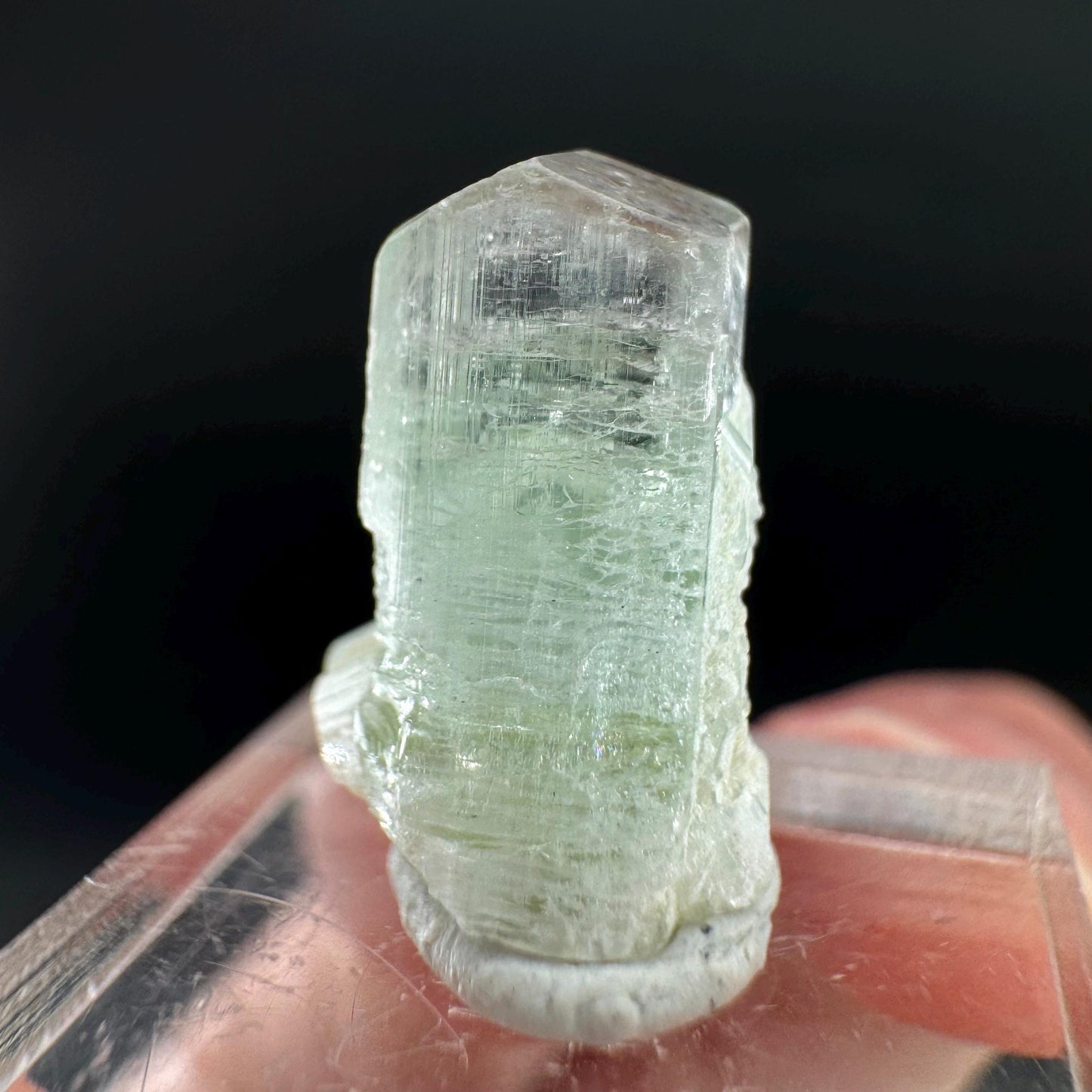 Elbaite Tourmaline | Green & Pink Bi-Color Crystal, mineral specimen from Paprok
