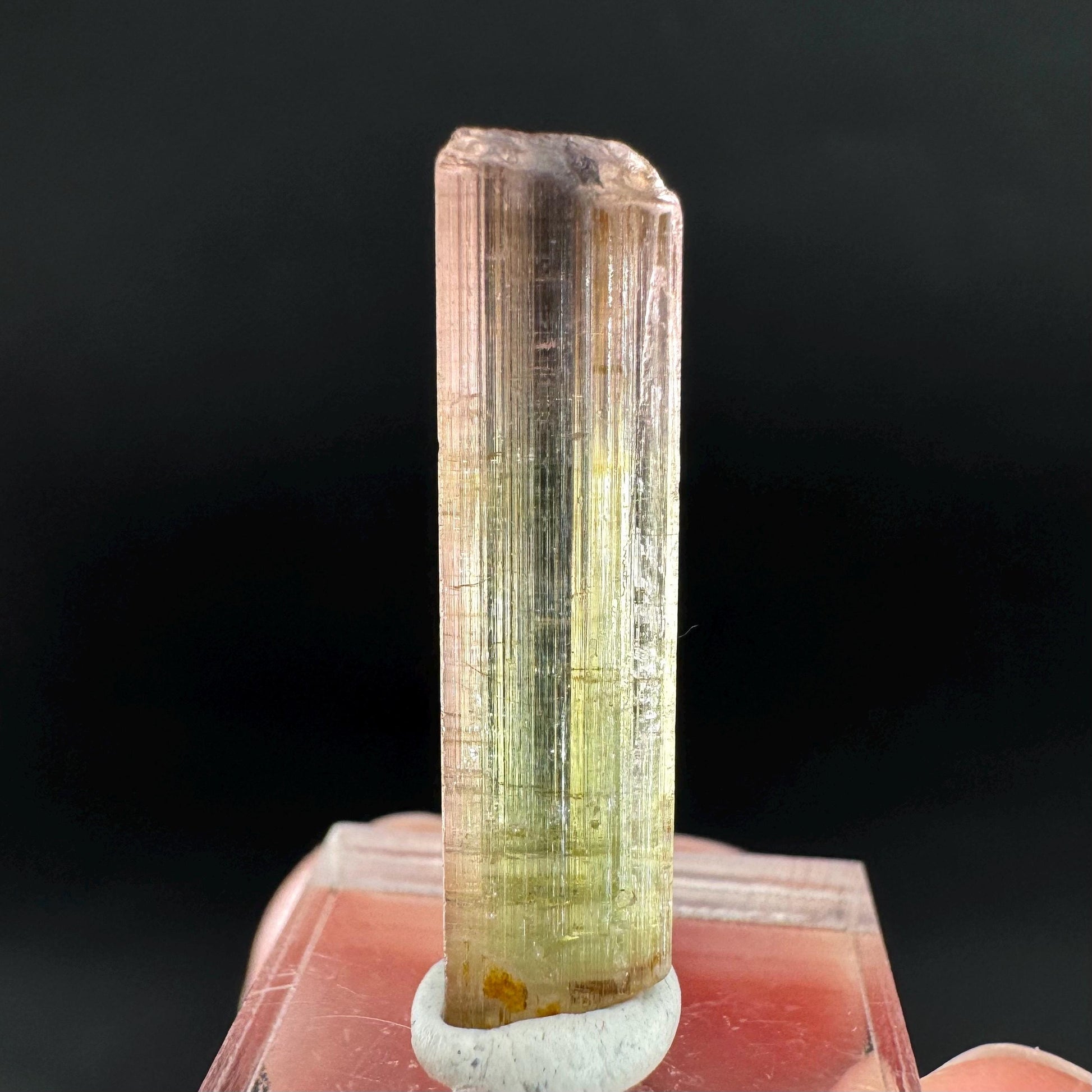 Watermelon Tourmaline | Green & Pink Bi-Color Elbaite Crystal, mineral specimen from Paprok