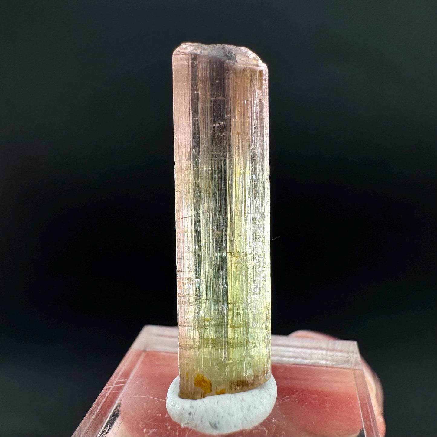 Watermelon Tourmaline | Green & Pink Bi-Color Elbaite Crystal, mineral specimen from Paprok