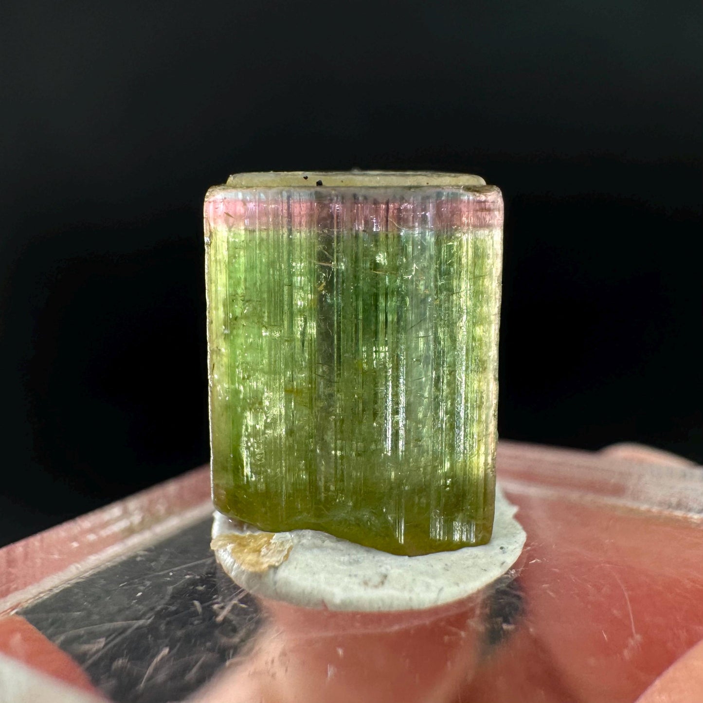 Watermelon Tourmaline | Green & Pink Bi-Color Elbaite Crystal, mineral specimen from Paprok