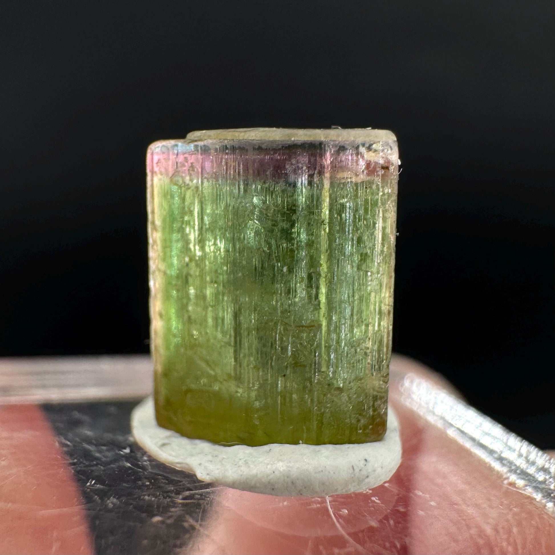Watermelon Tourmaline | Green & Pink Bi-Color Elbaite Crystal, mineral specimen from Paprok