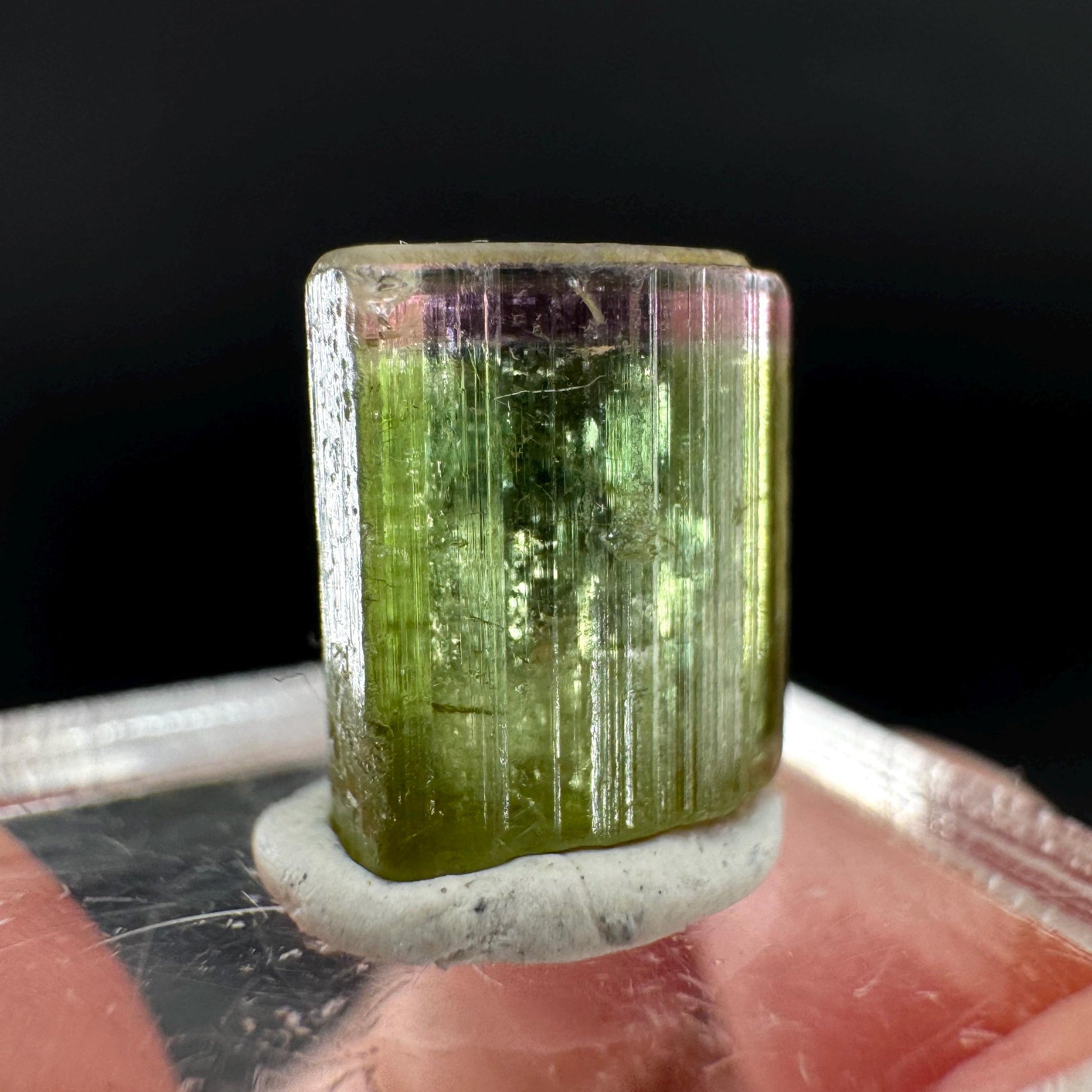 Watermelon Tourmaline | Green & Pink Bi-Color Elbaite Crystal, mineral specimen from Paprok