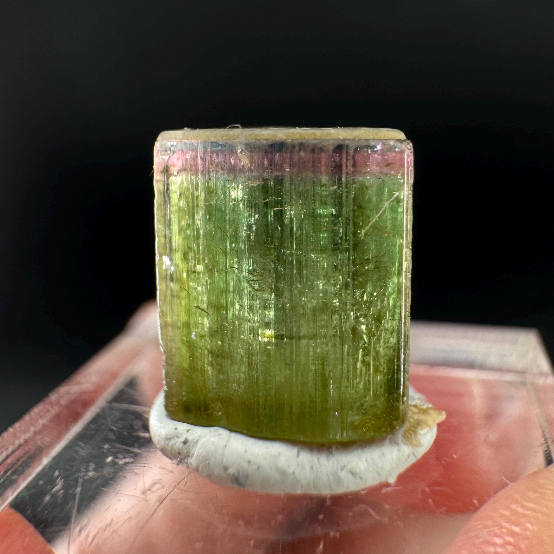 Watermelon Tourmaline | Green & Pink Bi-Color Elbaite Crystal, mineral specimen from Paprok