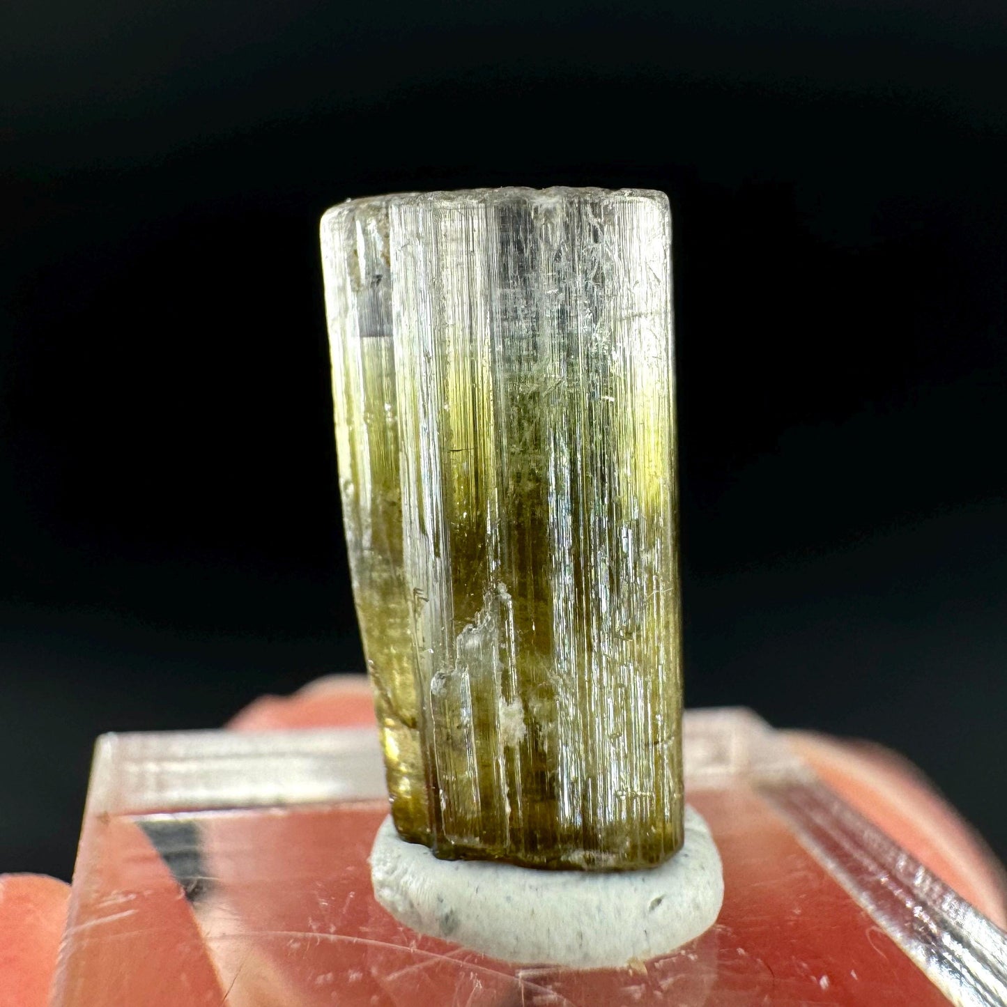 Elbaite Tourmaline | Green Crystal, mineral specimen from Paprok