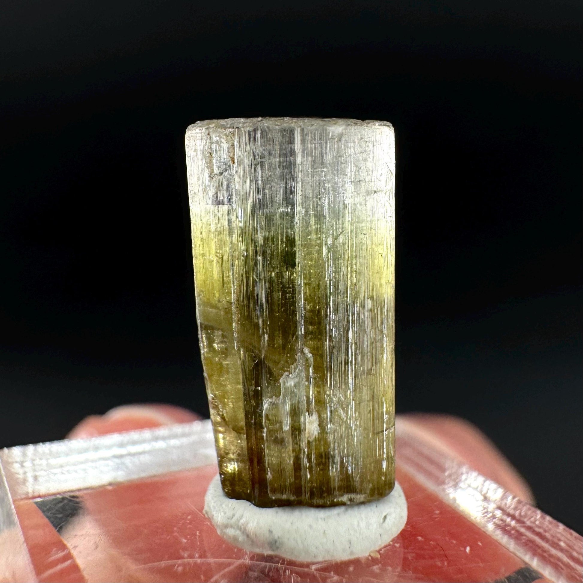 Elbaite Tourmaline | Green Crystal, mineral specimen from Paprok