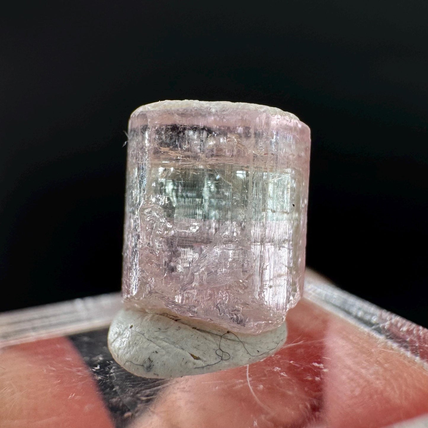 Elbaite Tourmaline | Pink & Green Bi-Color Crystal, mineral specimen from Paprok