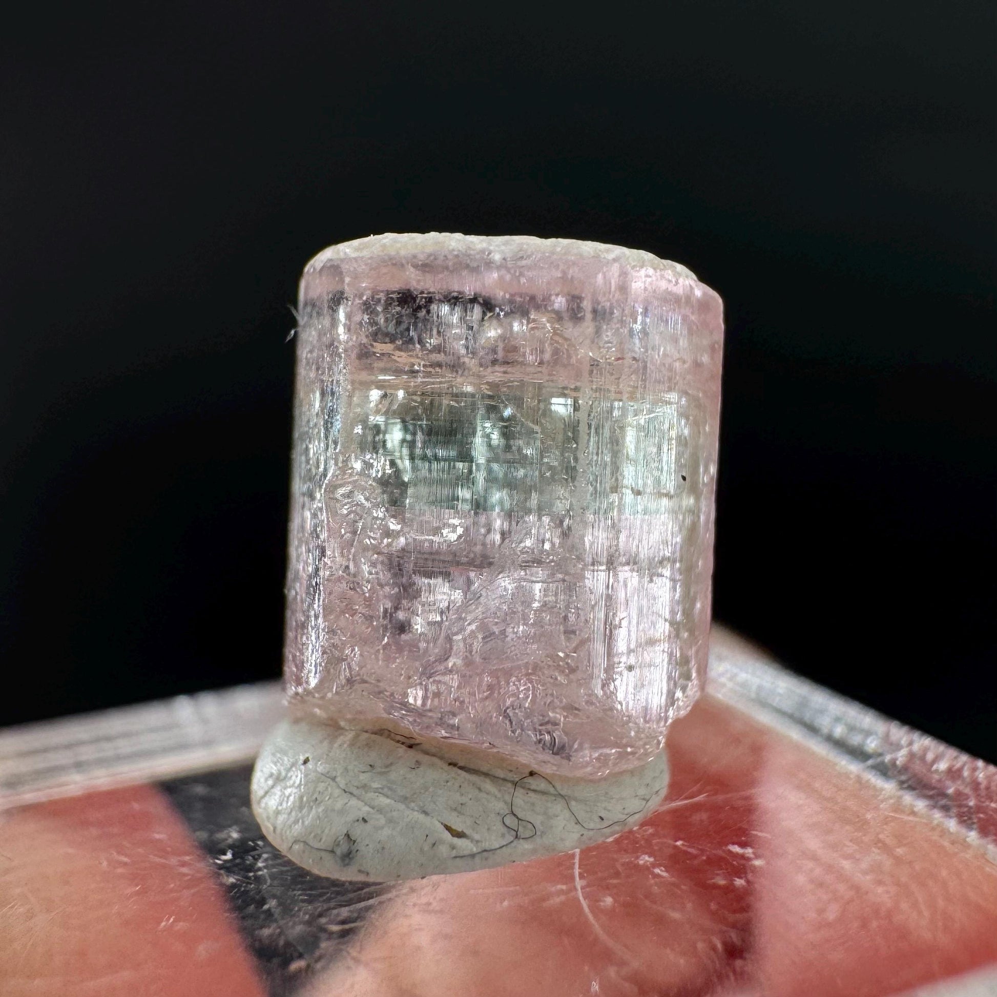 Elbaite Tourmaline | Pink & Green Bi-Color Crystal, mineral specimen from Paprok