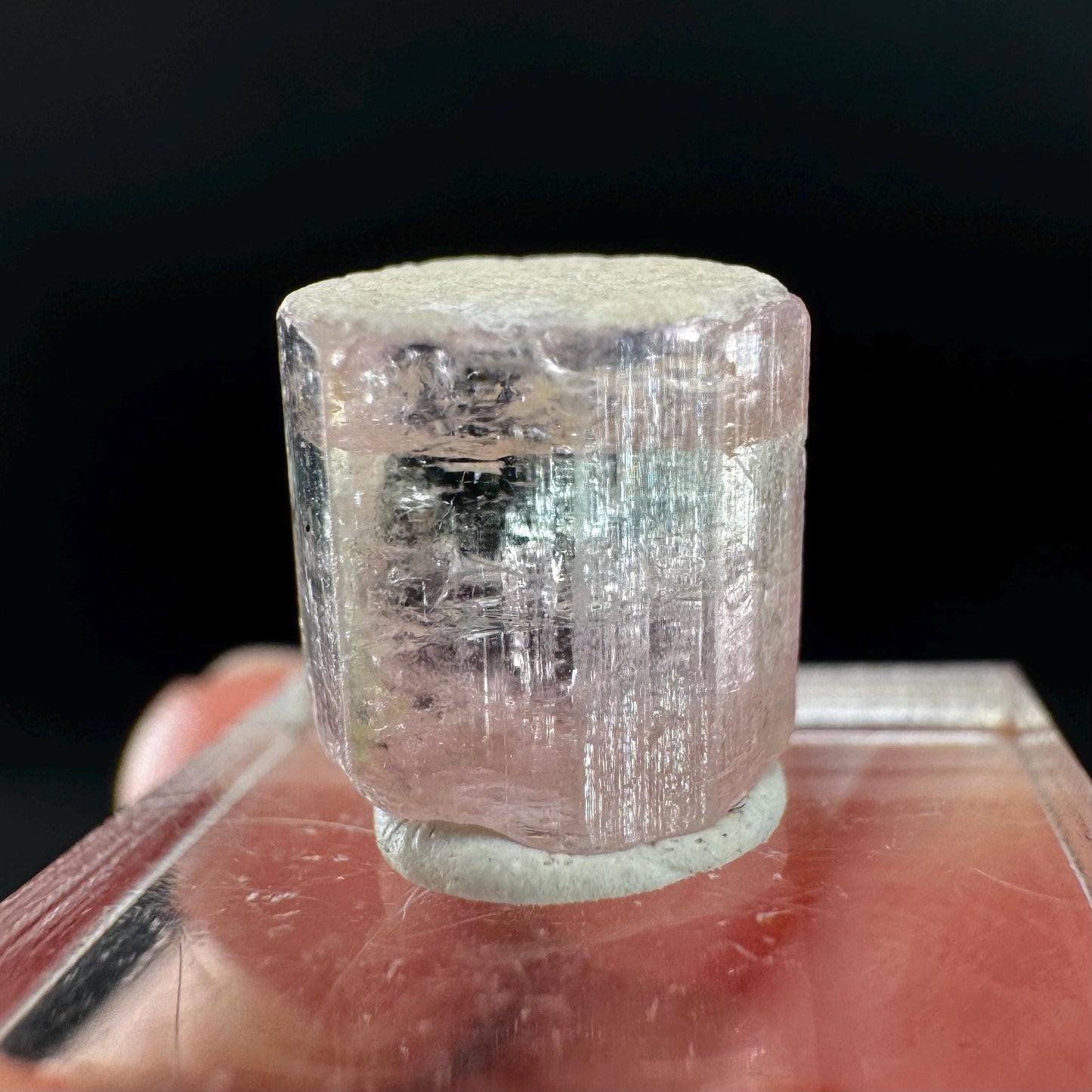 Elbaite Tourmaline | Pink & Green Bi-Color Crystal, mineral specimen from Paprok