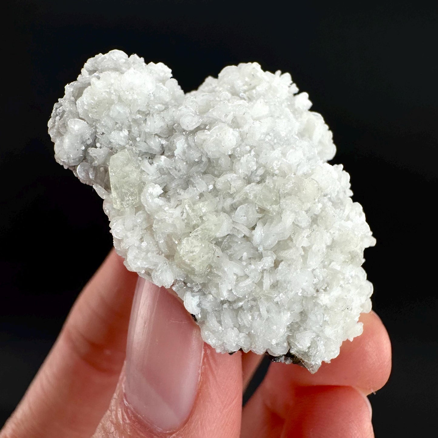 Herderite on Albite Matrix | light green crystal, rare mineral specimen from Pakistan