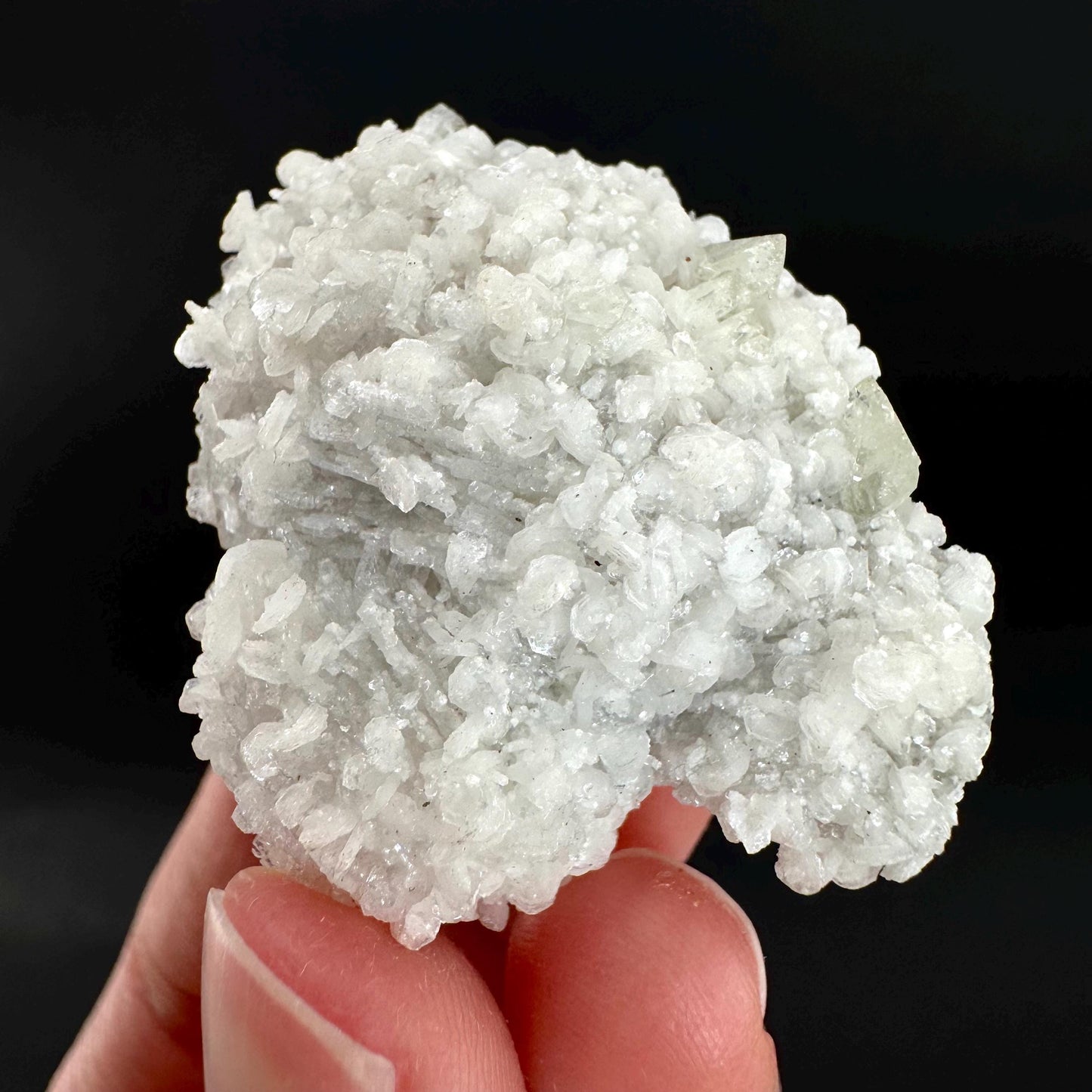 Herderite on Albite Matrix | light green crystal, rare mineral specimen from Pakistan
